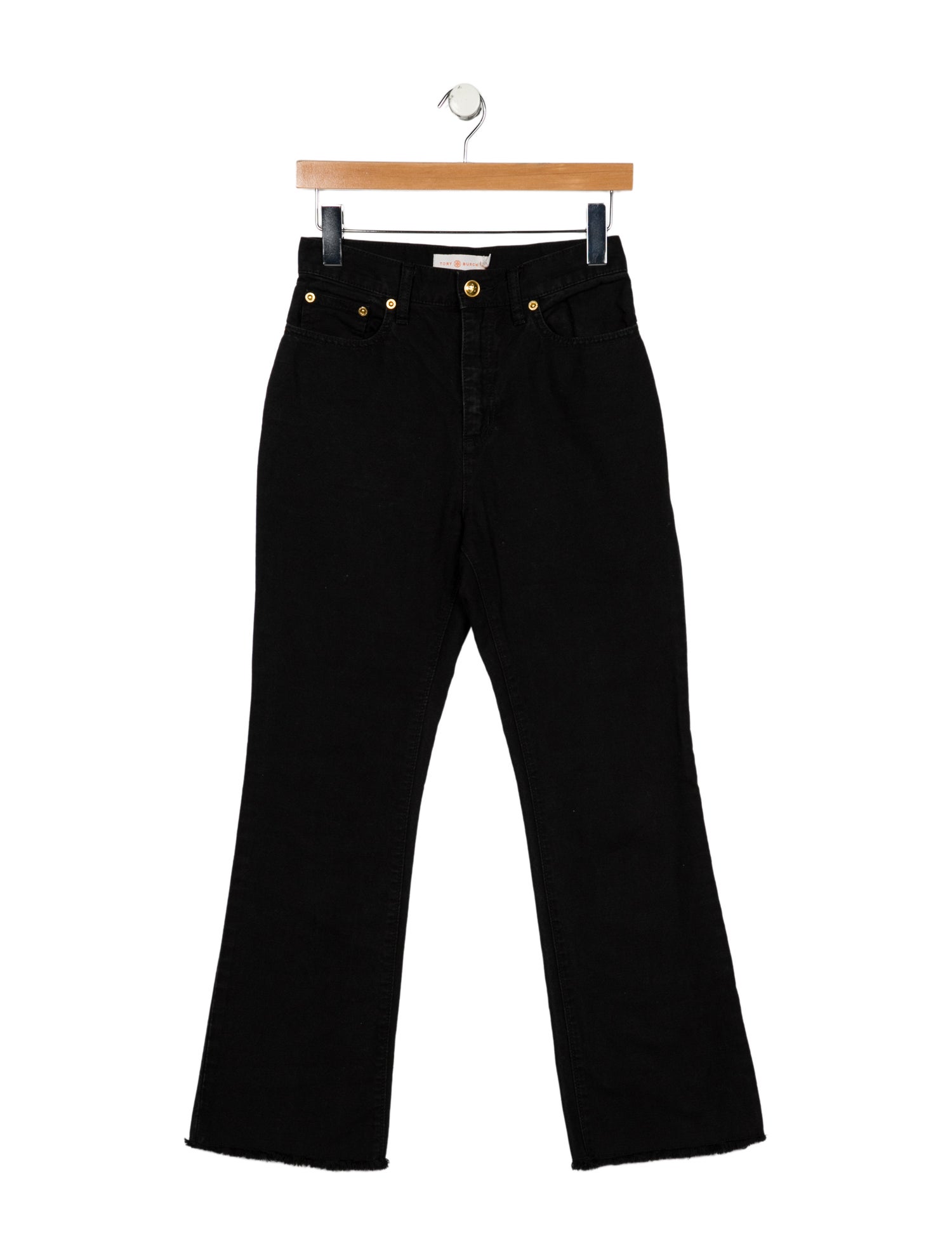 Tory Burch Mid-Rise Wide Leg Jeans