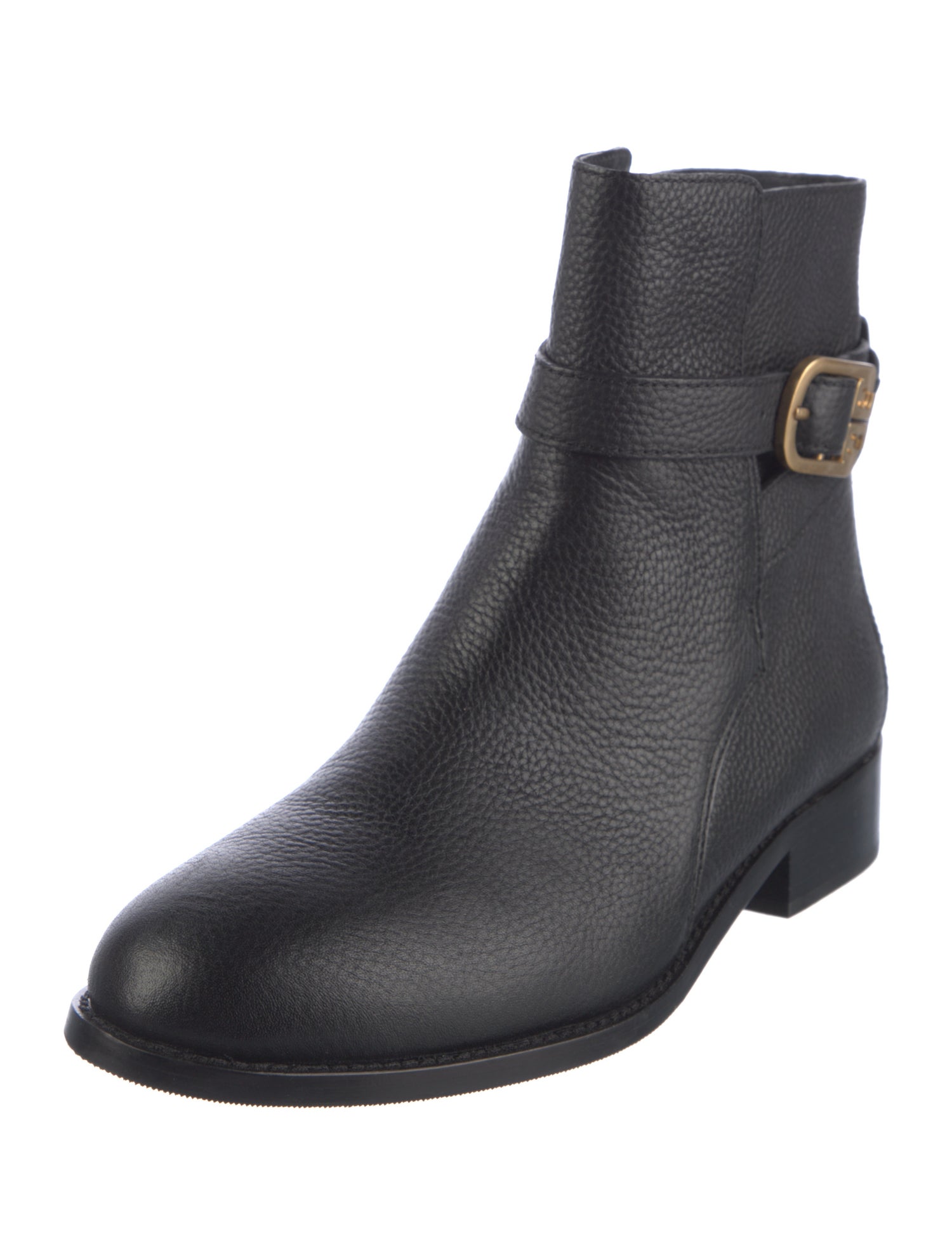 Tory Burch Leather Moto Boots