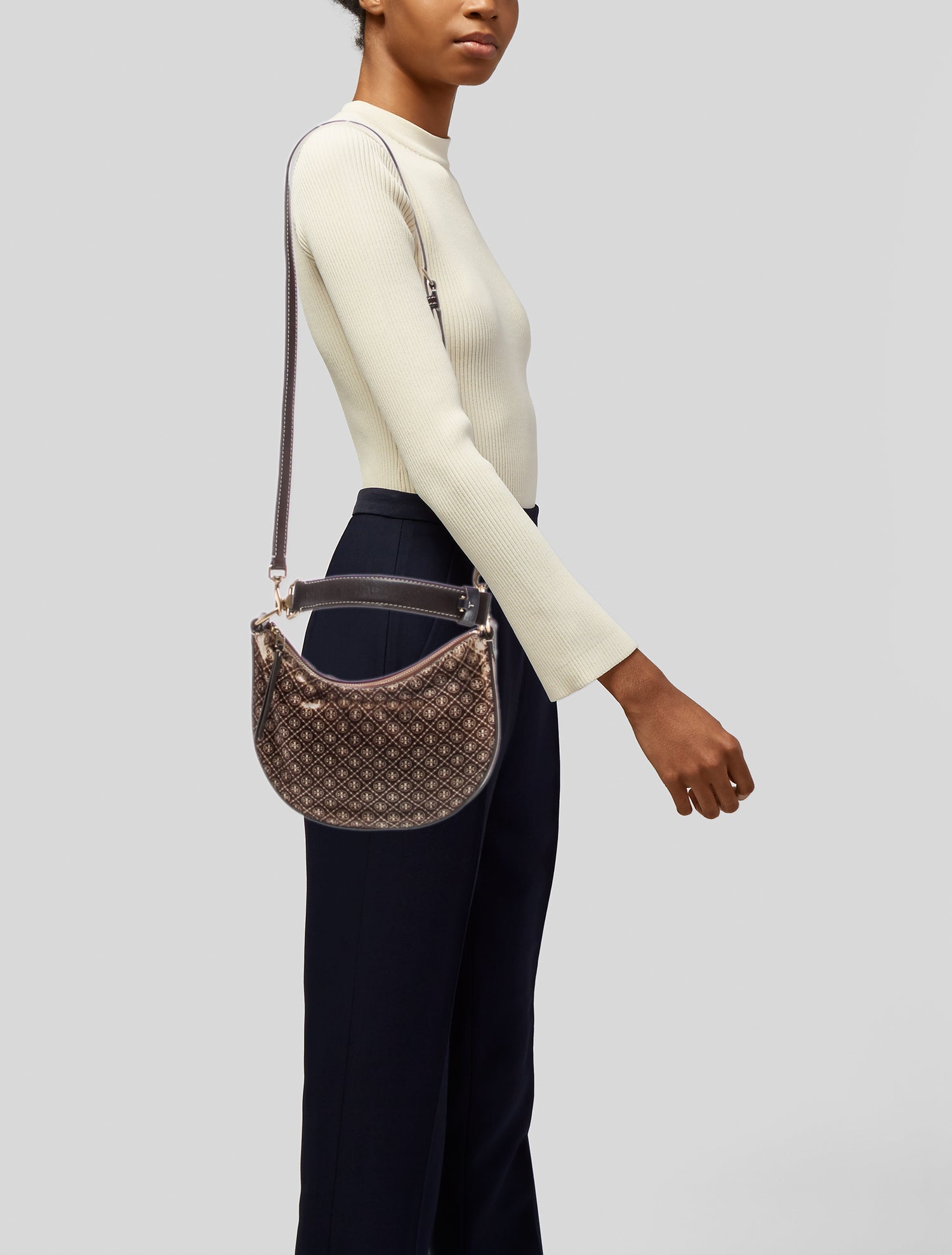 Tory Burch Suede Top Handle Bag