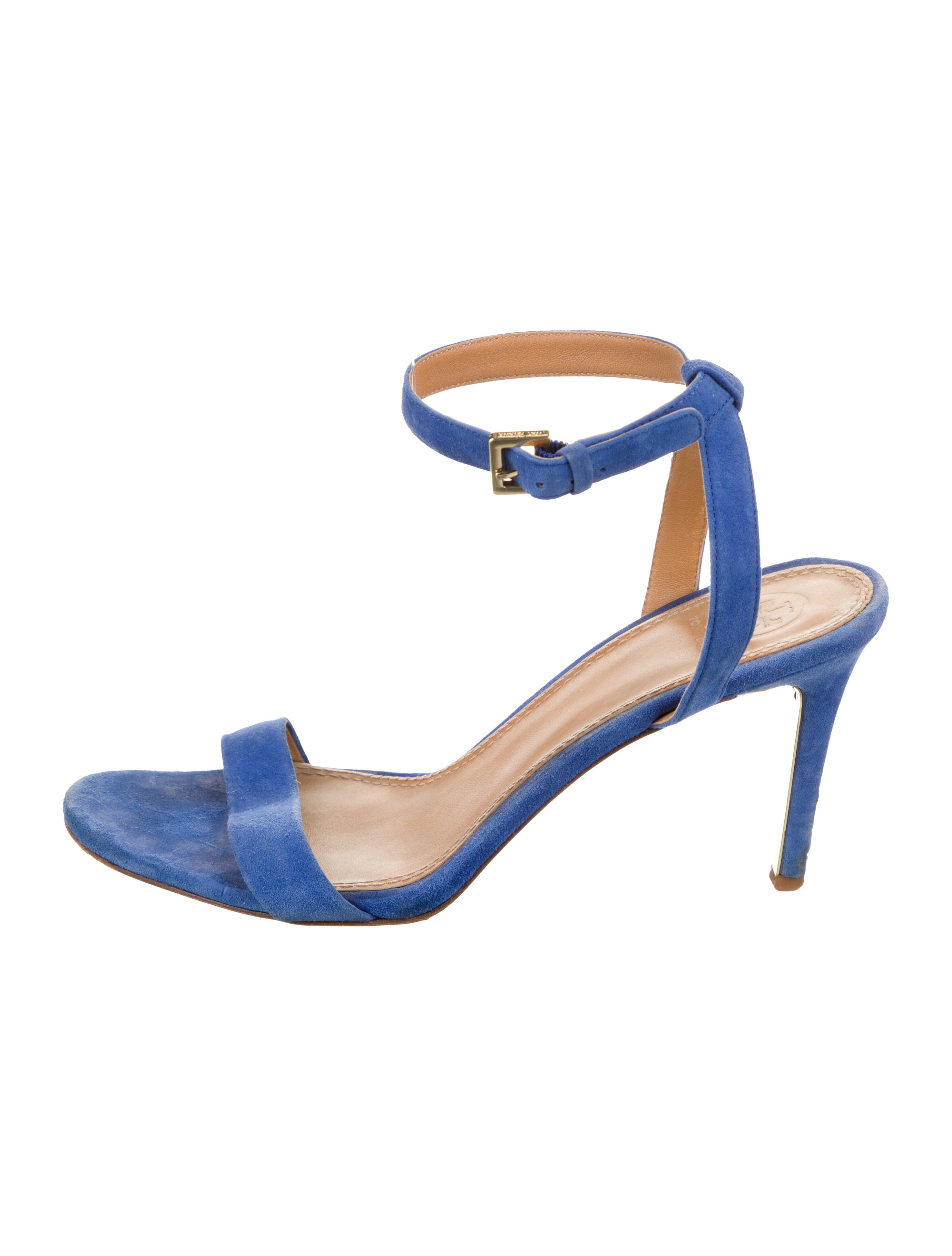 Tory Burch Suede Animal Print Sandals