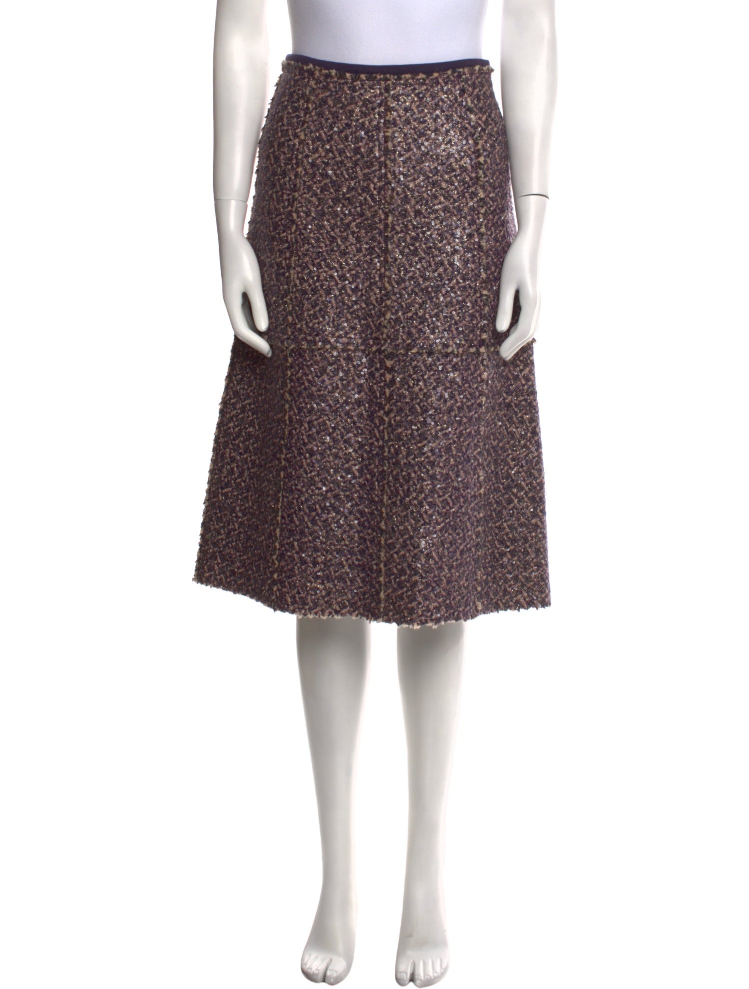 Tory Burch Sequin Embellishments Knee-Length Skirt