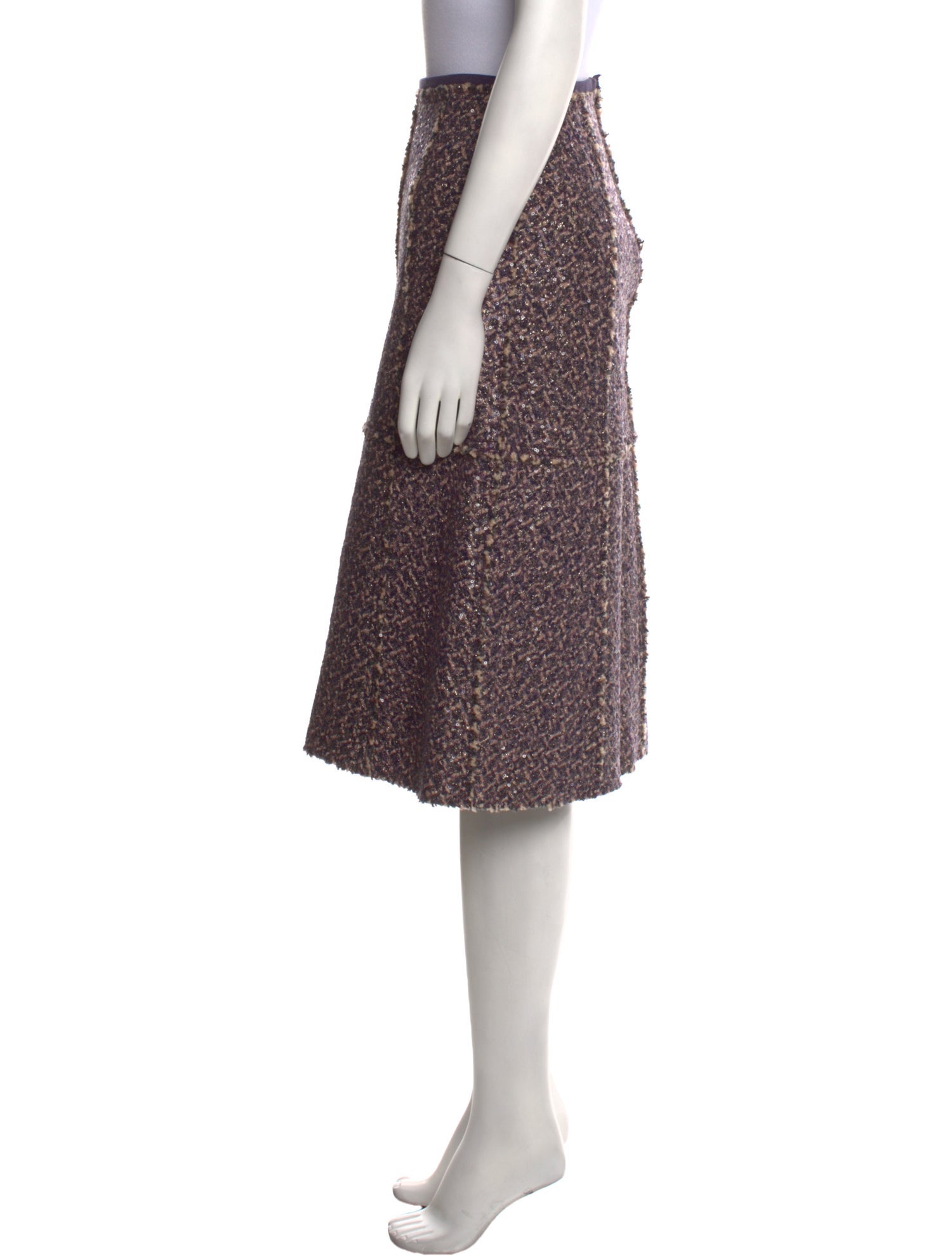 Tory Burch Sequin Embellishments Knee-Length Skirt