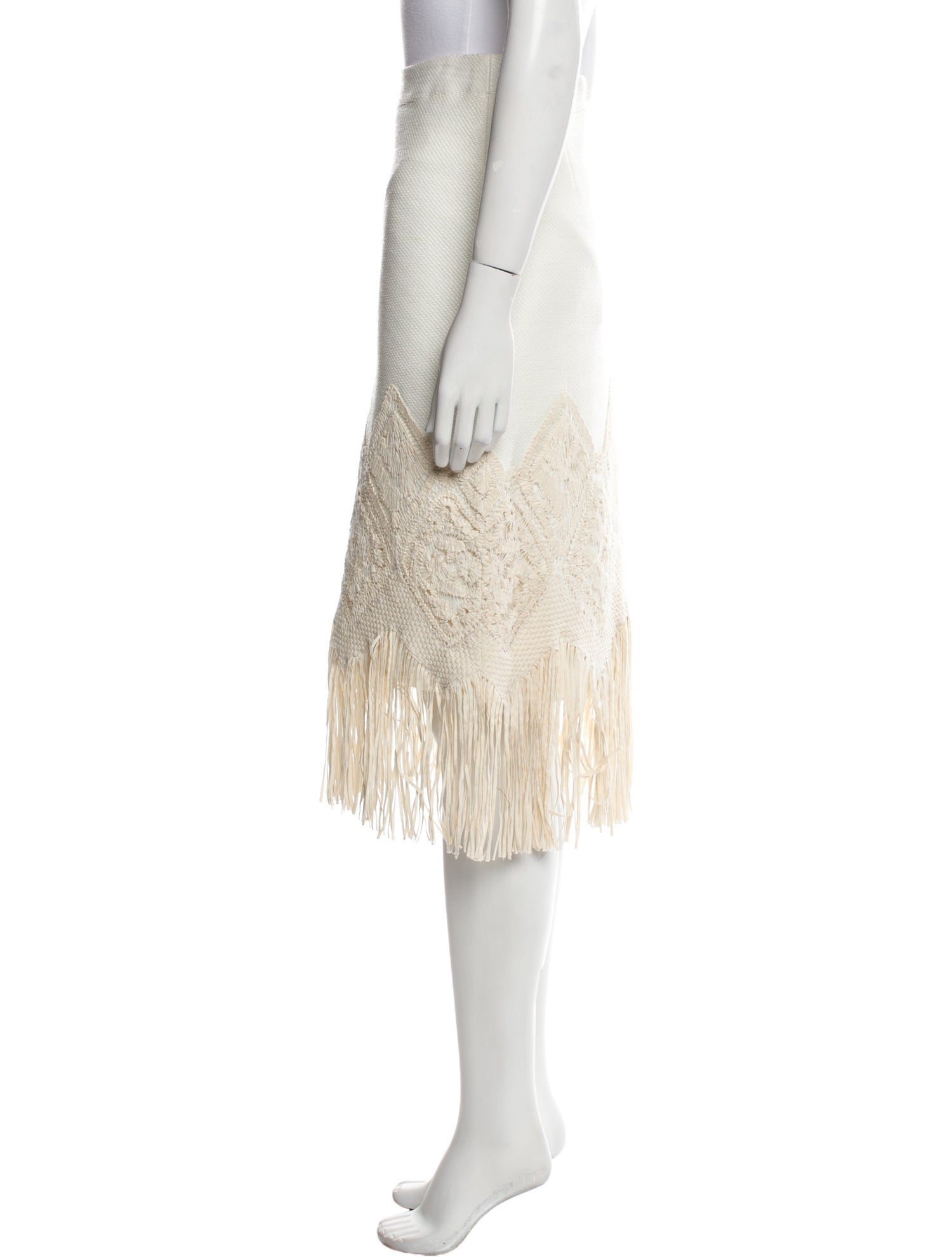 Tory Burch Striped Midi Length Skirt