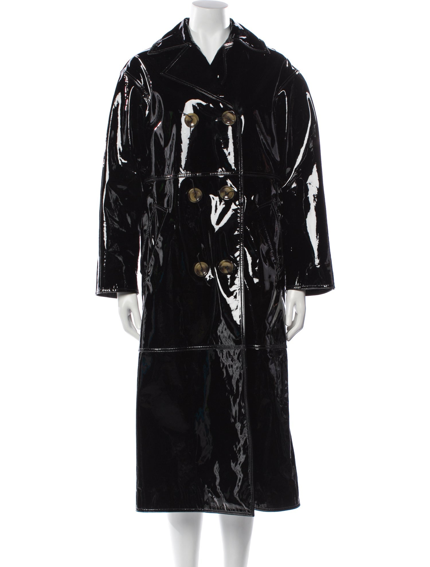 Tory Burch Lamb Leather Trench Coat