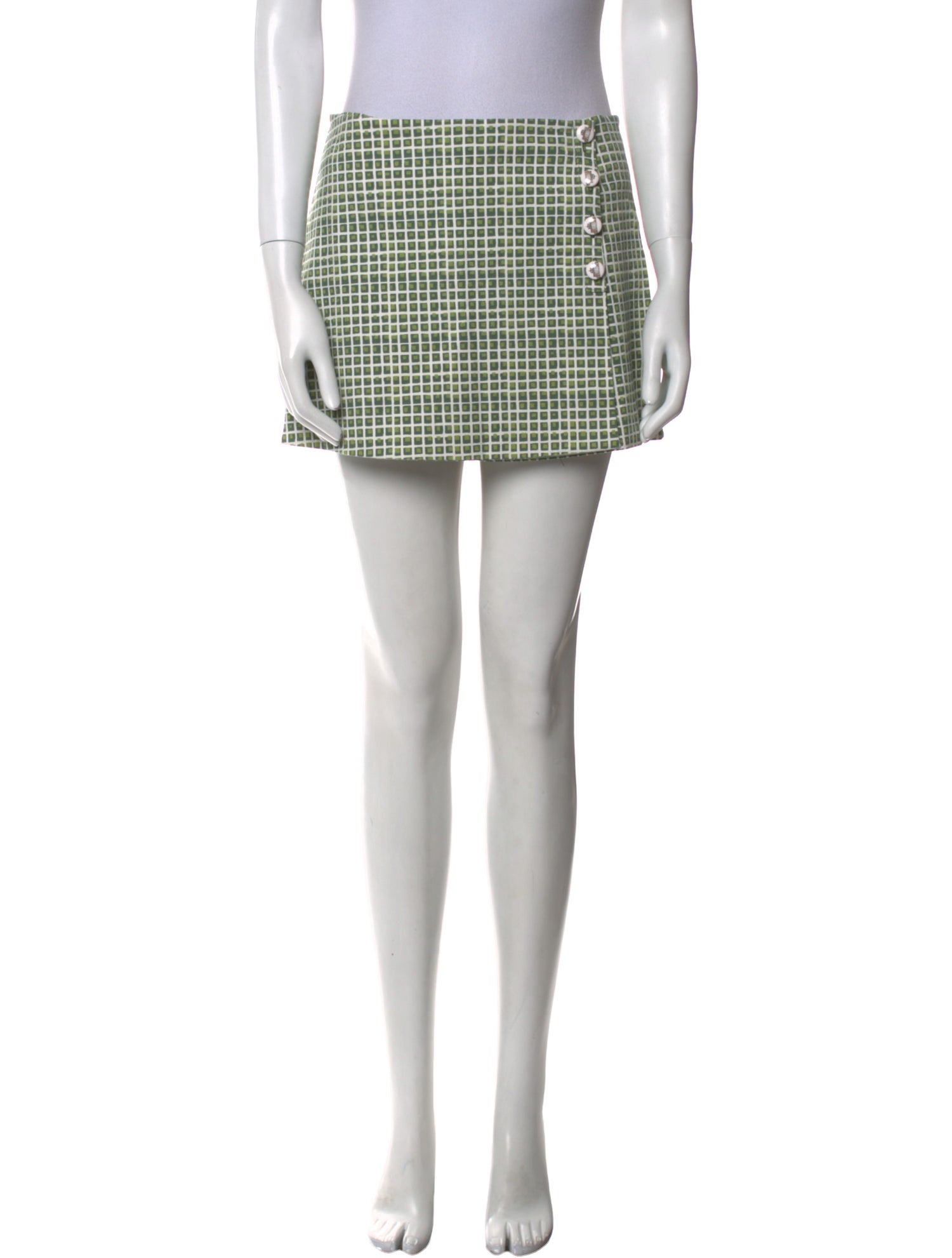 Tory Burch Plaid Print Mini Shorts