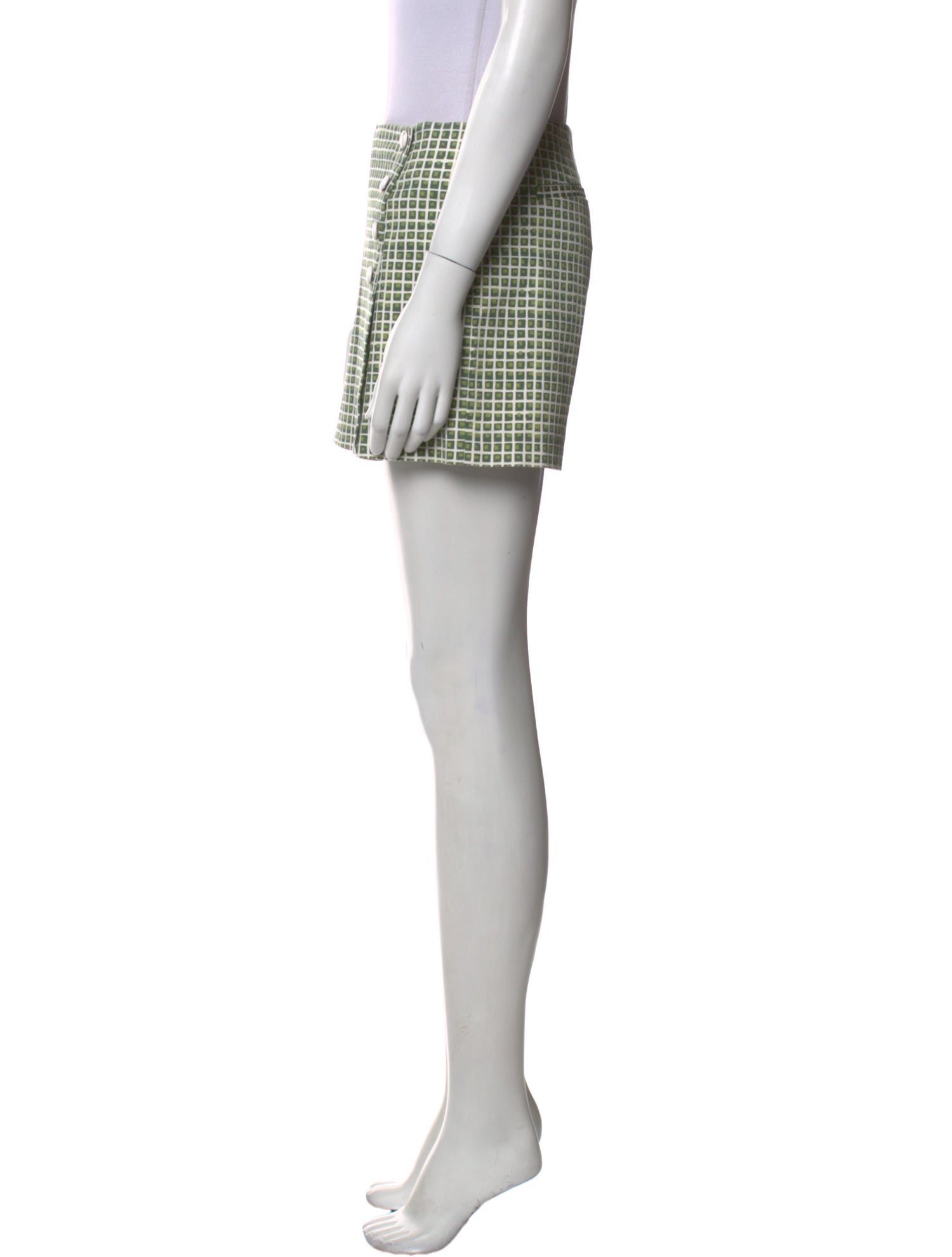 Tory Burch Plaid Print Mini Shorts