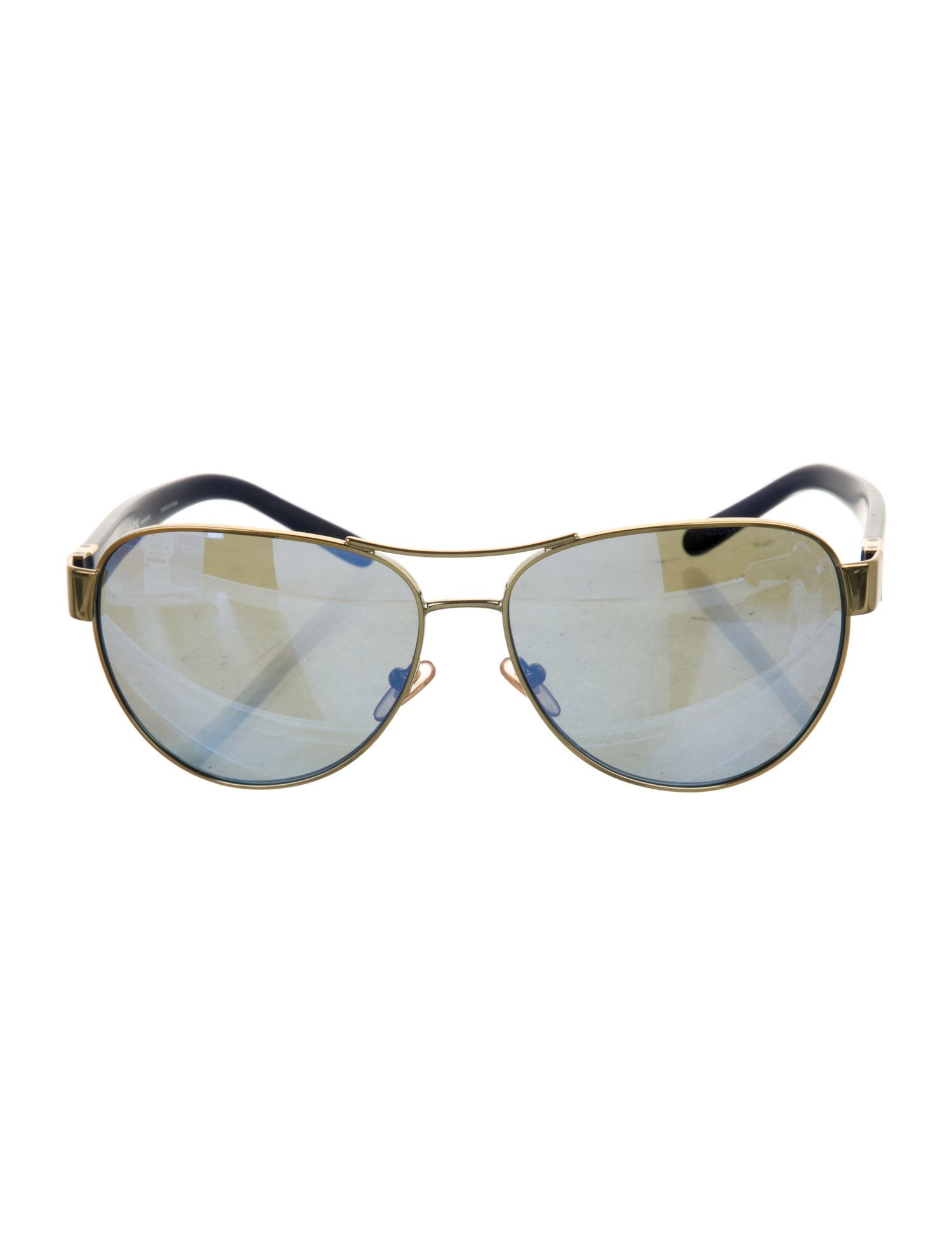 Tory Burch Aviator Mirrored Sunglasses