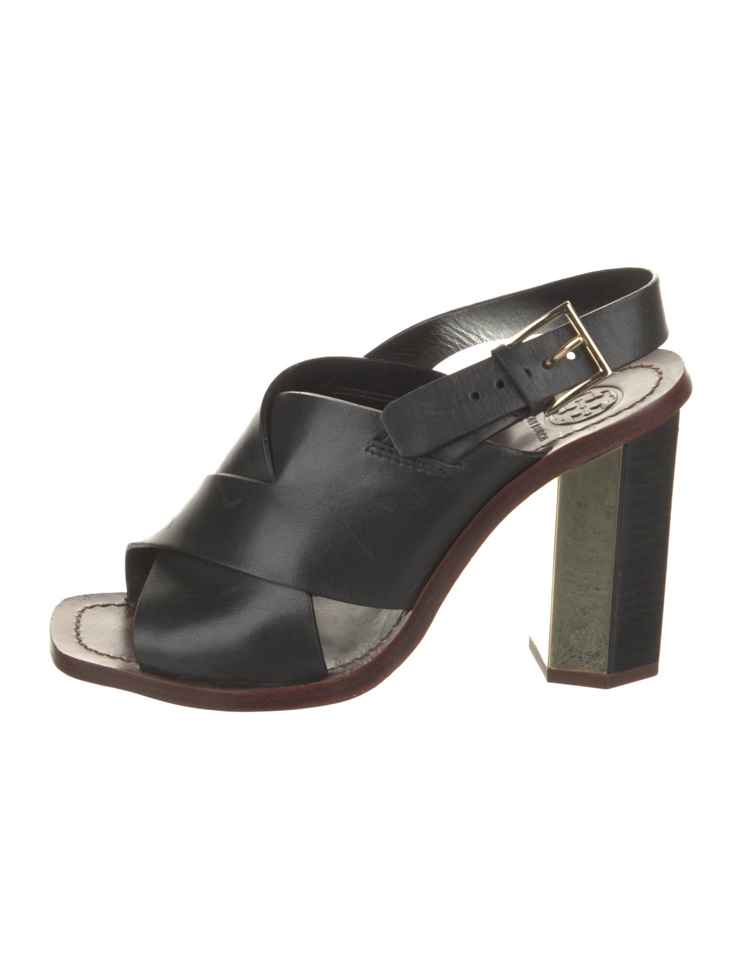 Tory Burch Leather Slingback Sandals