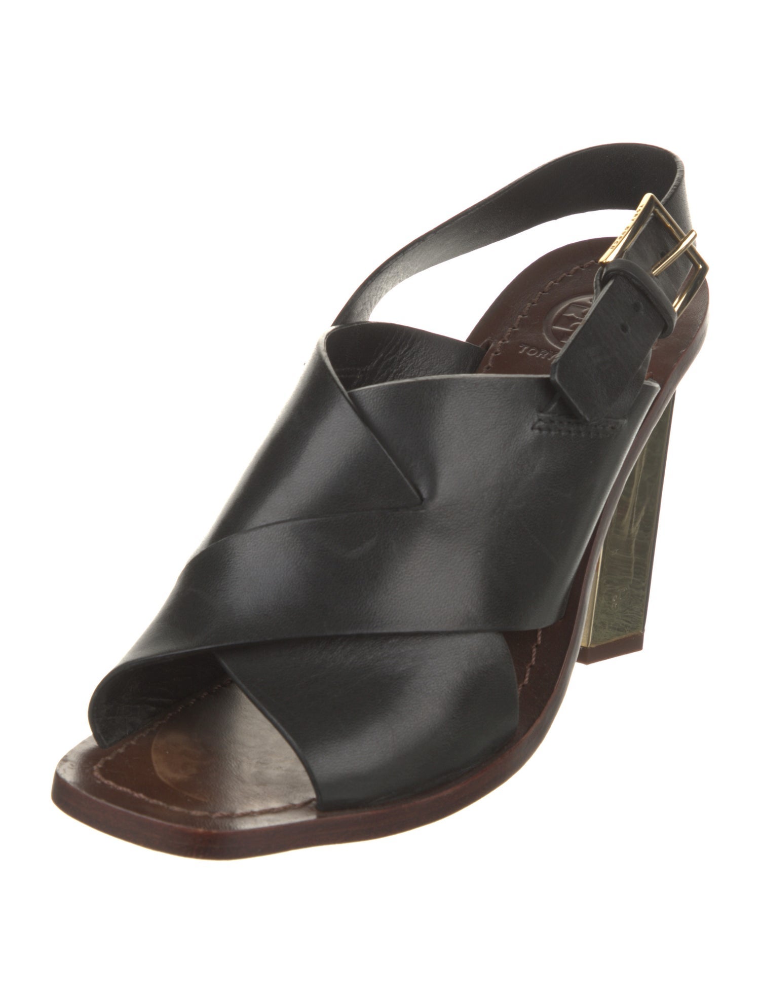 Tory Burch Leather Slingback Sandals