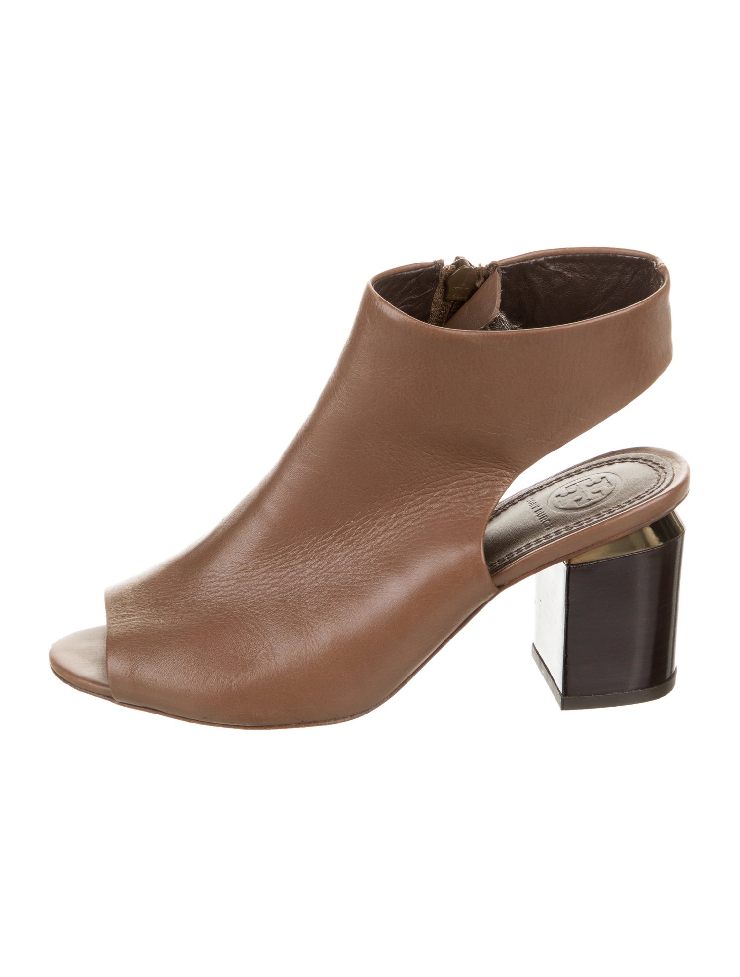 Tory Burch Leather Colorblock Pattern Boots