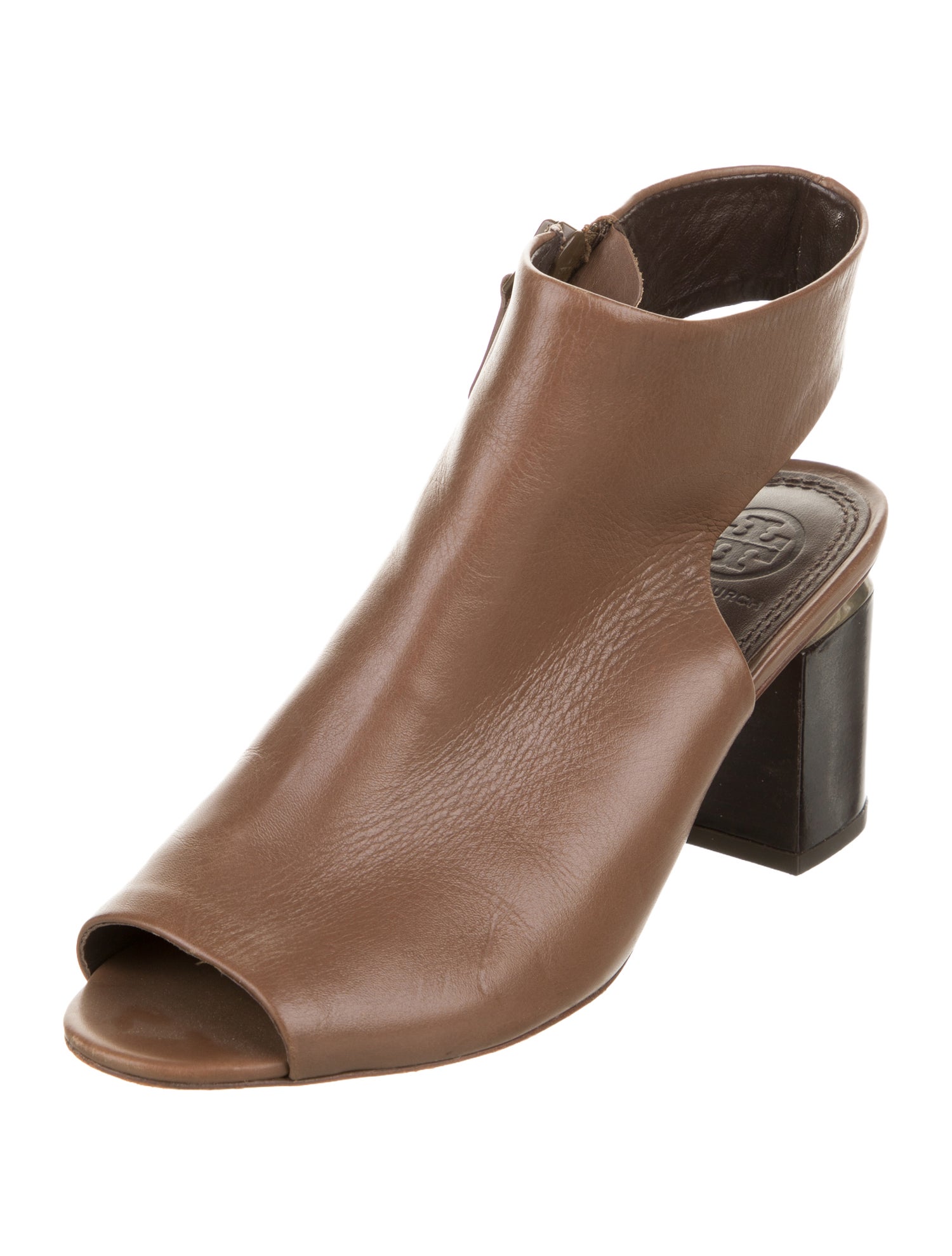 Tory Burch Leather Colorblock Pattern Boots