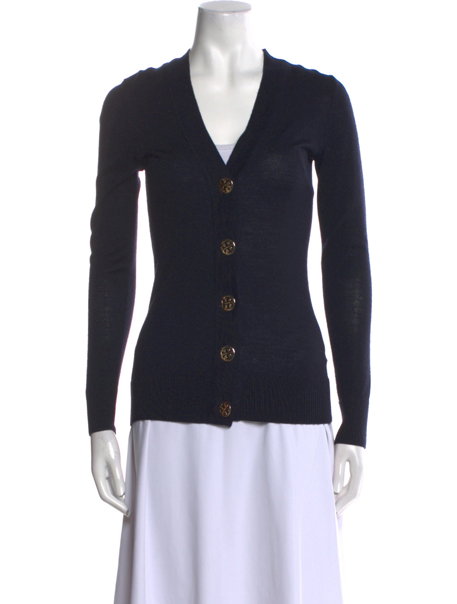 Tory Burch Merino Wool V-Neck Sweater