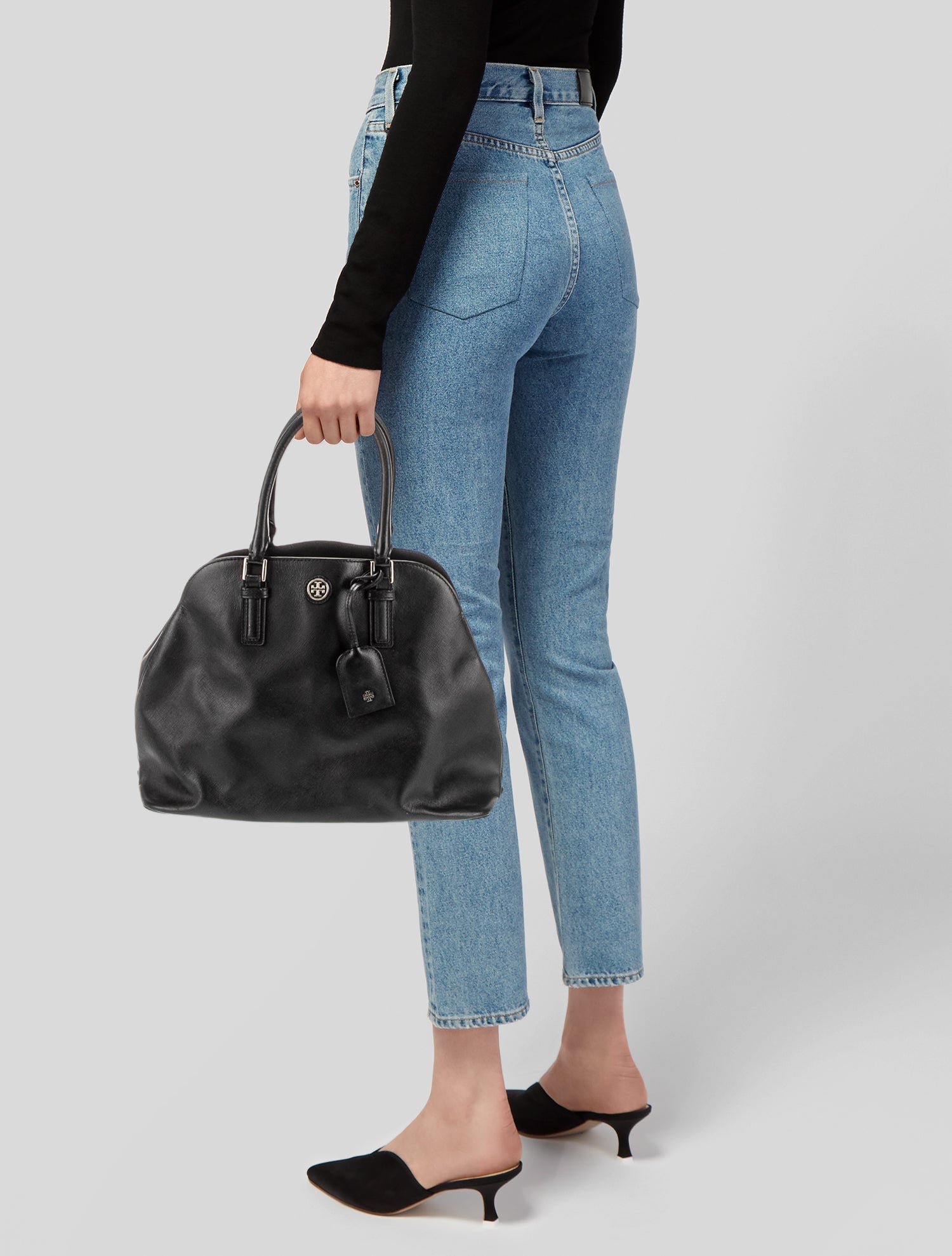 Tory Burch Saffiano Leather Top Handle Bag