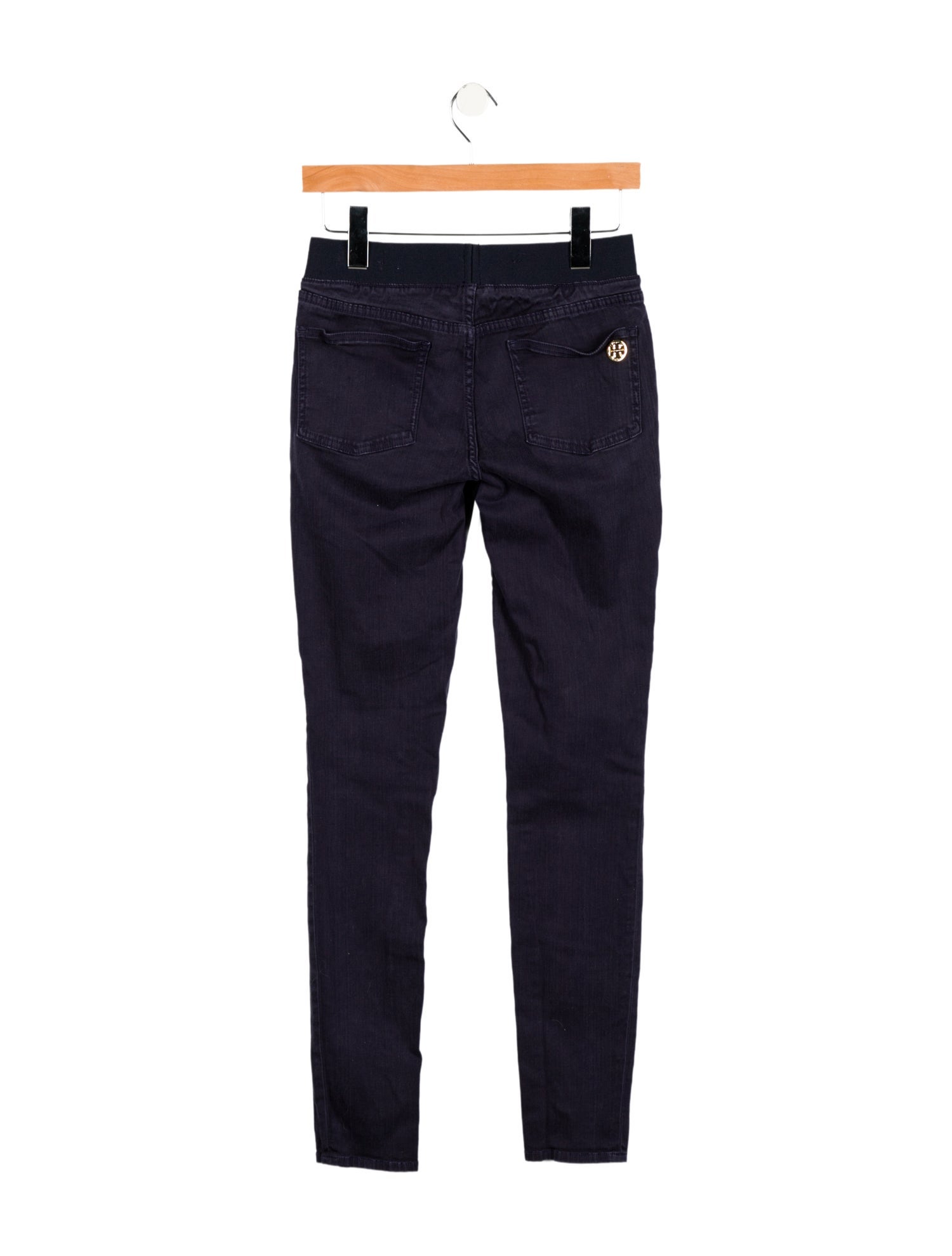 Tory Burch Low-Rise Skinny Leg Jeans
