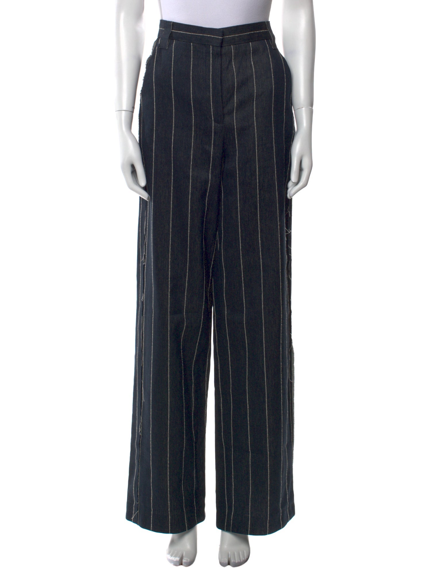 Tory Burch Striped Wide Leg Pants