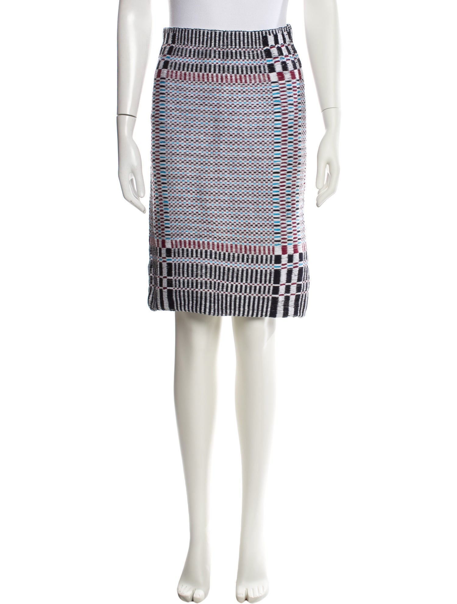 Tory Burch Striped Knee-Length Skirt