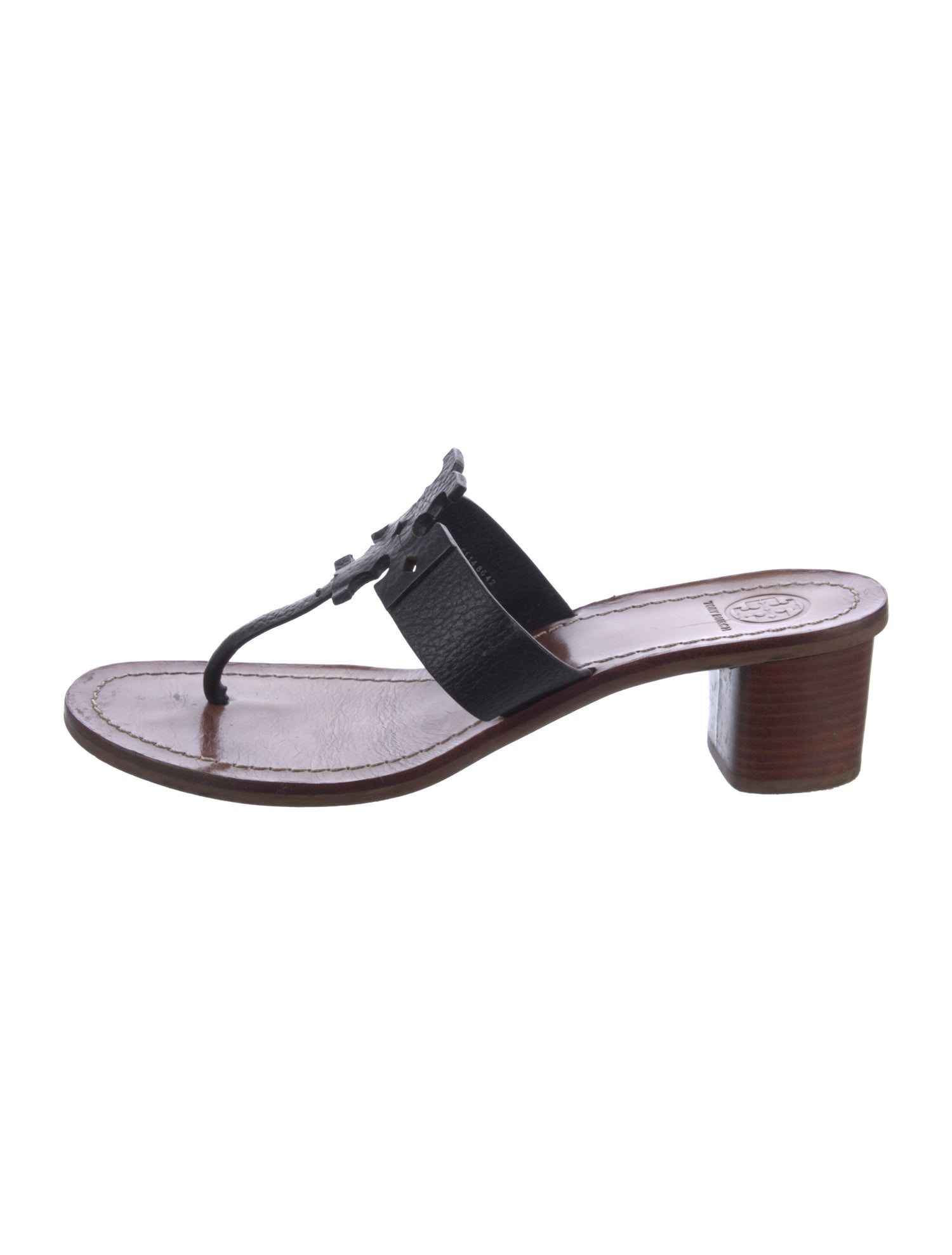 Tory Burch Leather T-Strap Sandals