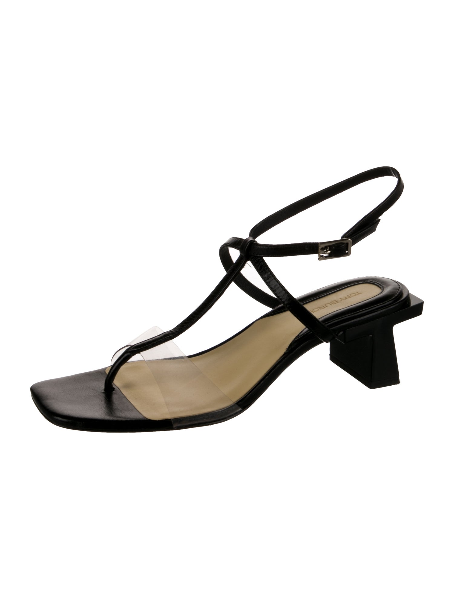 Tory Burch Leather T-Strap Sandals