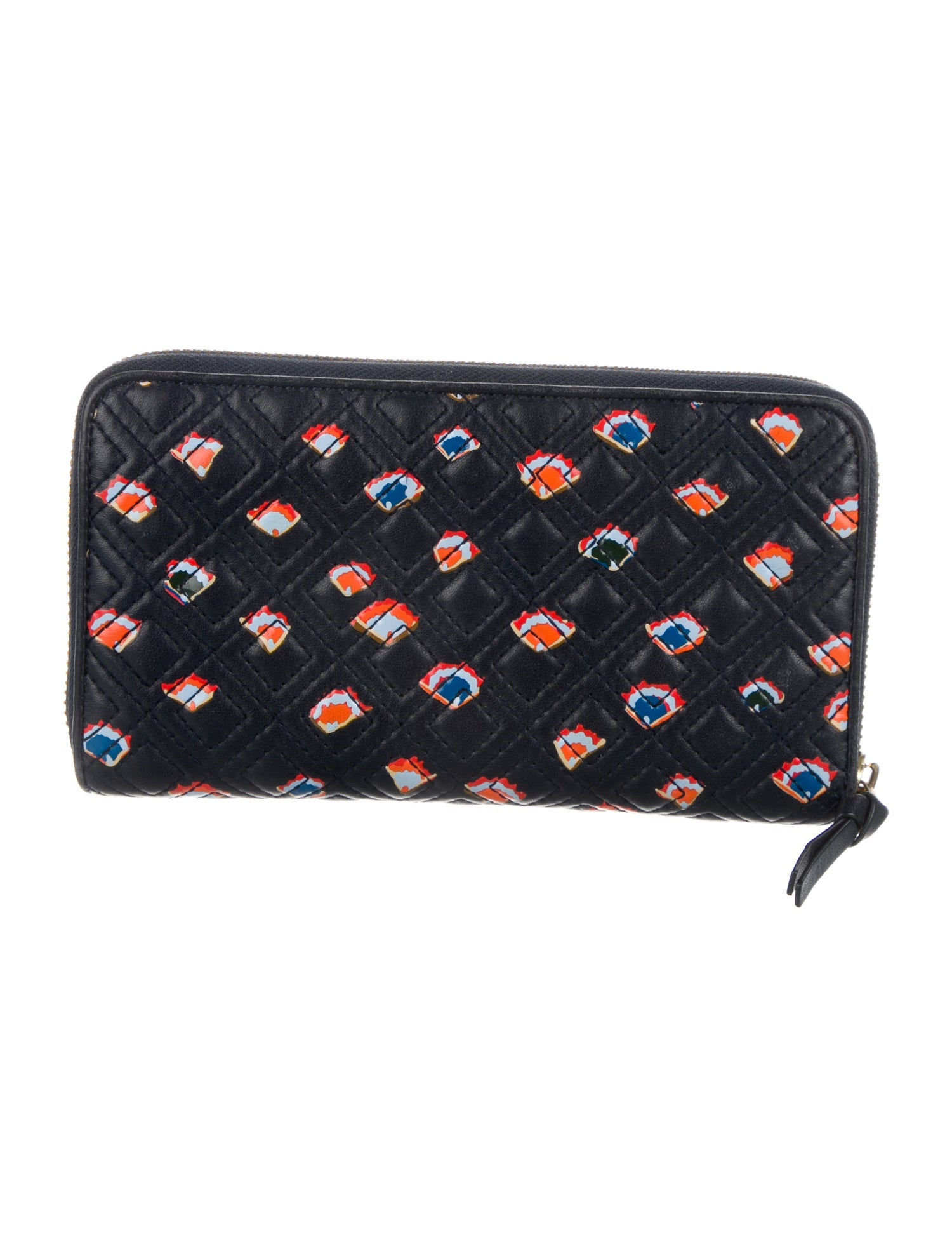 Tory Burch Leather Printed Continental Wallet