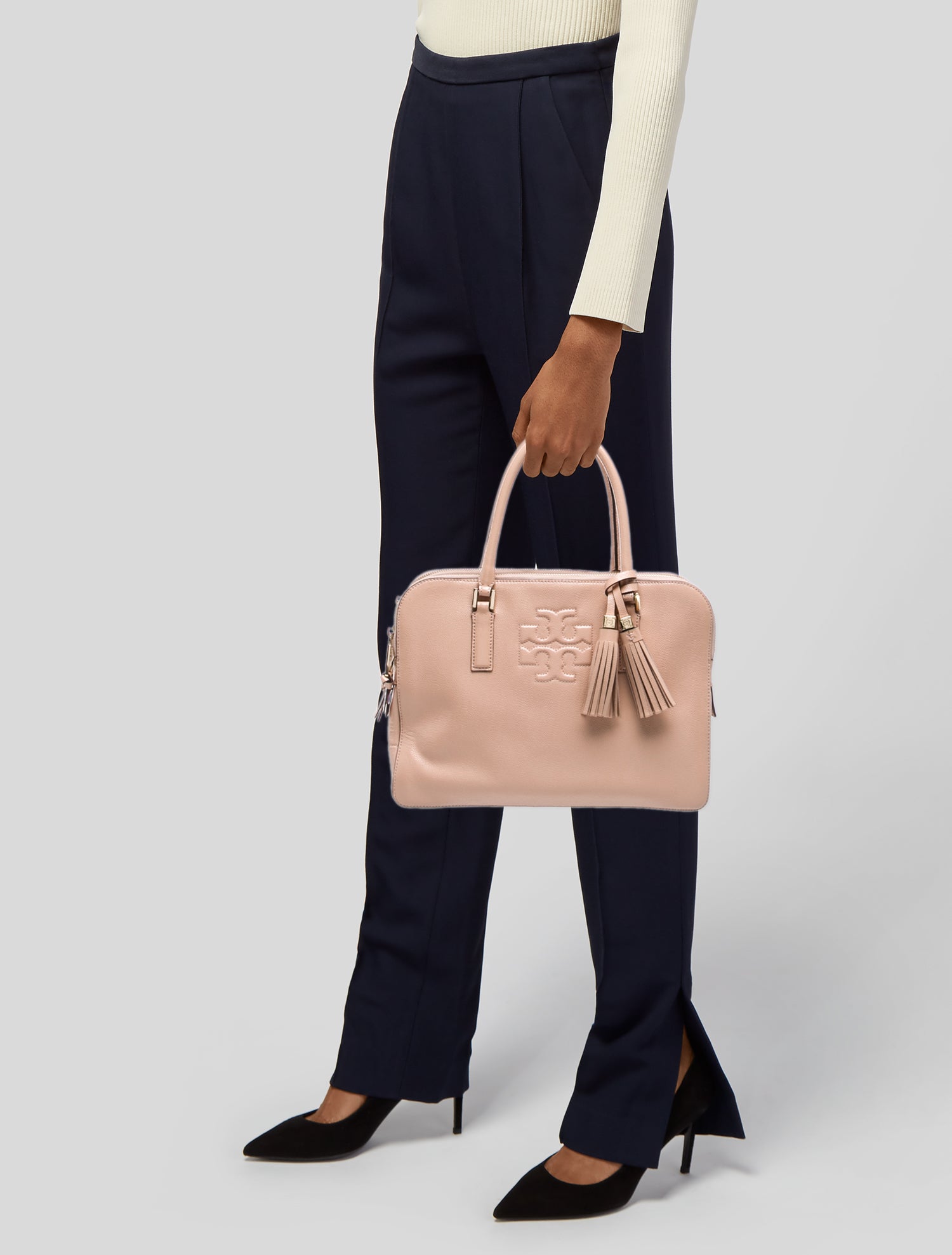 Tory Burch Leather Top Handle Bag