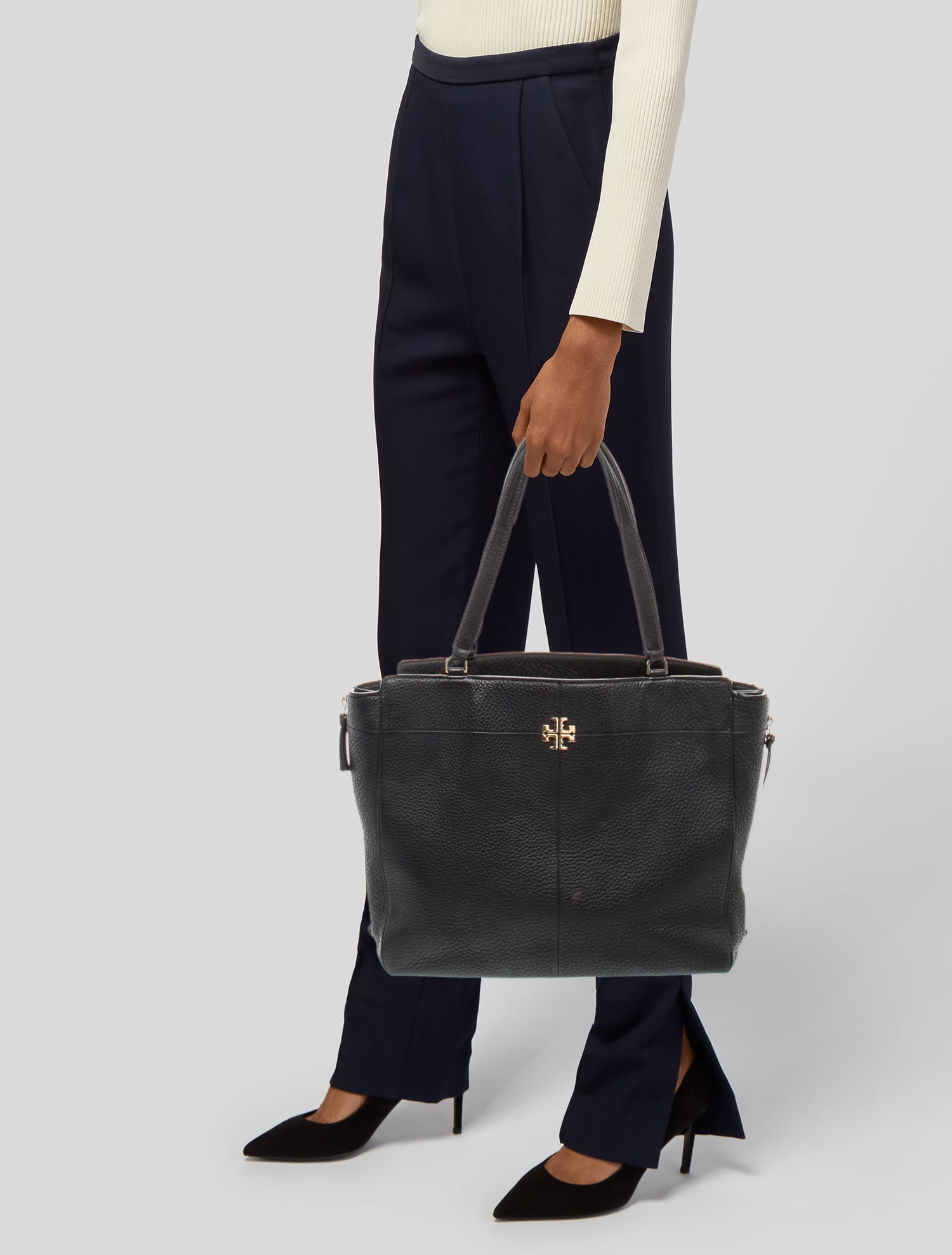 Tory Burch Leather Top Handle Bag