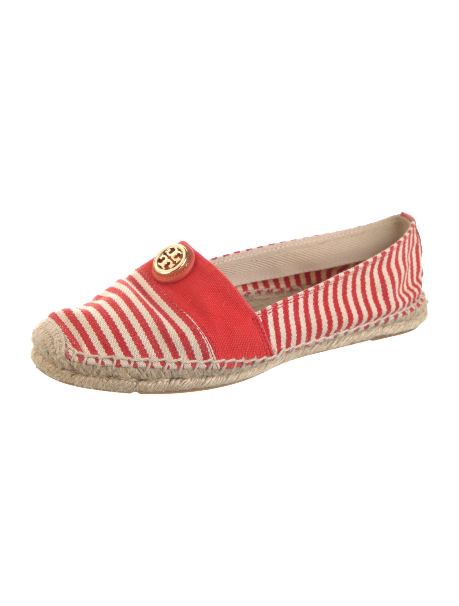 Tory Burch Canvas Striped Espadrilles