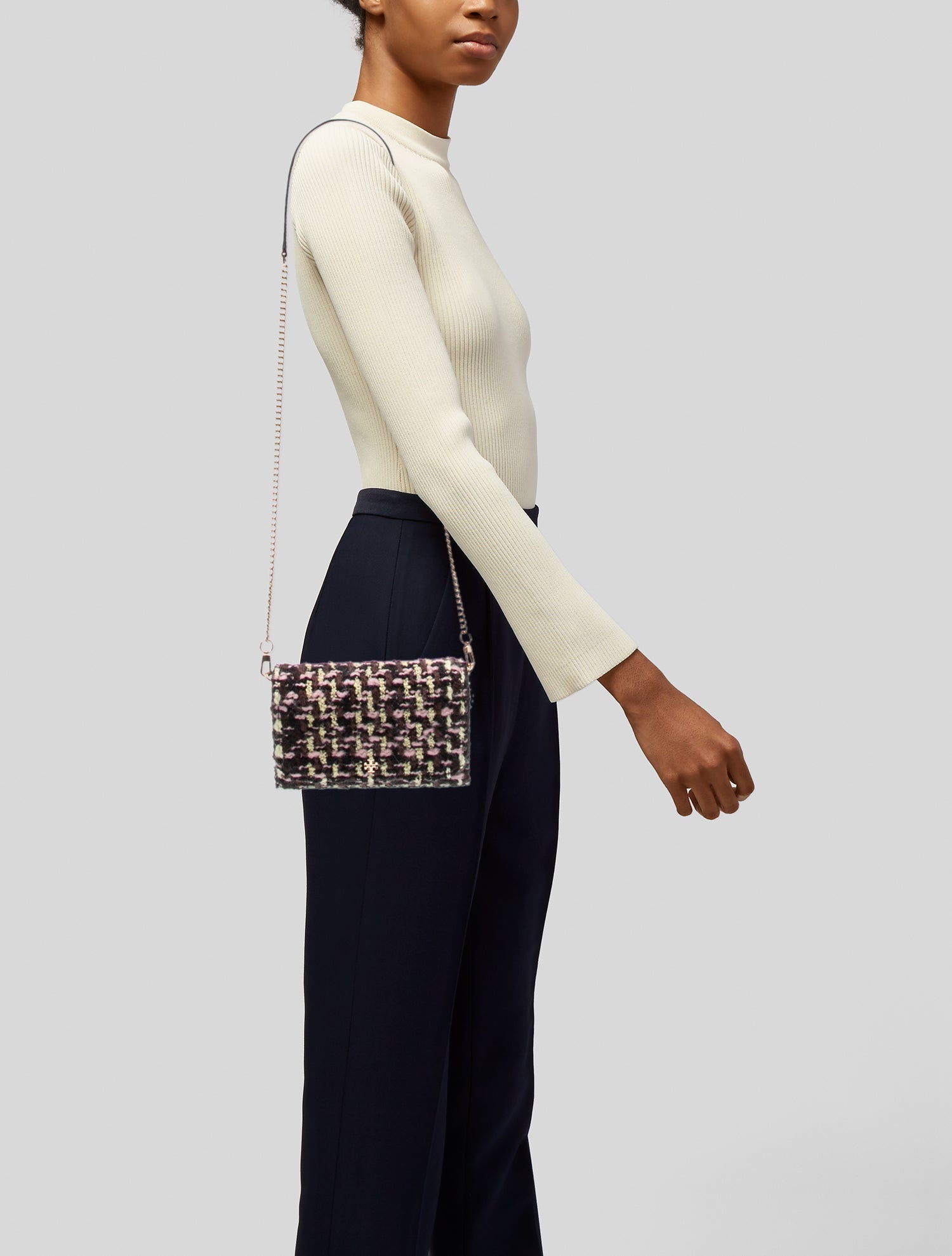 Tory Burch Tweed Minaudière