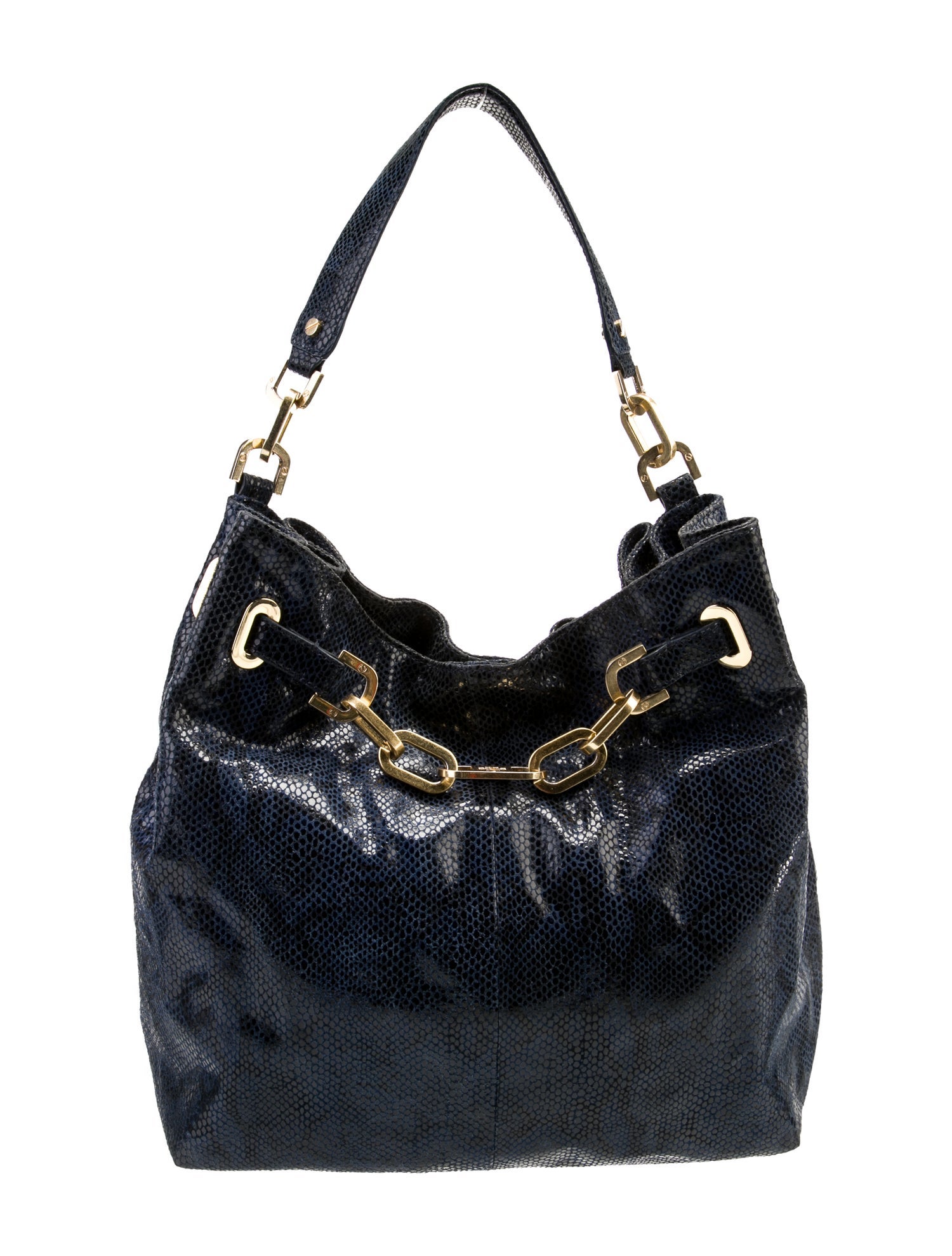 Tory Burch Embossed Leather Shoulder Bag