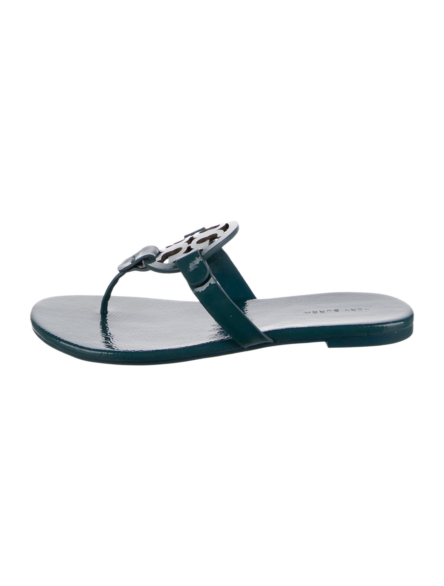 Tory Burch Patent Leather Flip Flops