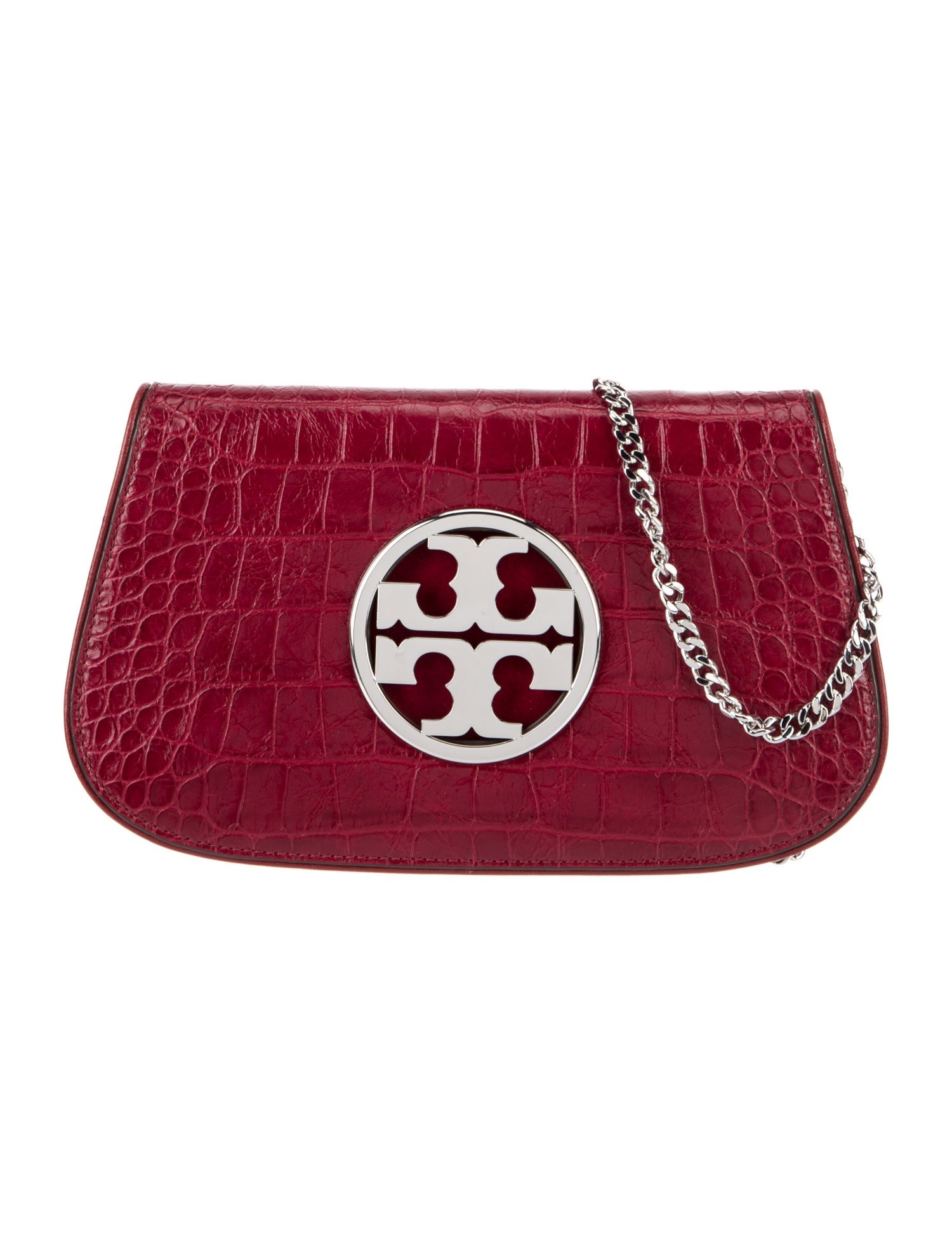 Tory Burch Embossed Leather Shoulder Bag