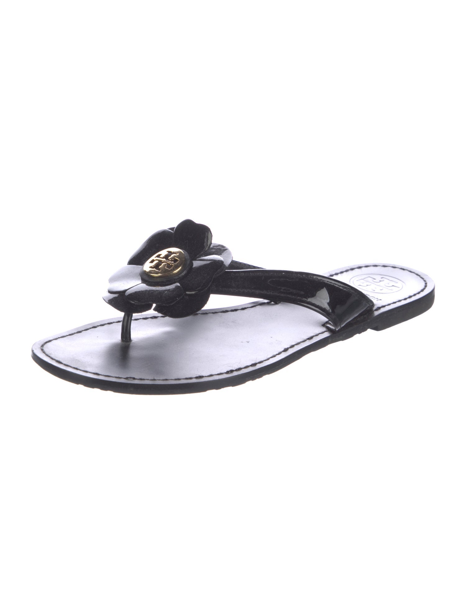 Tory Burch Patent Leather Slides