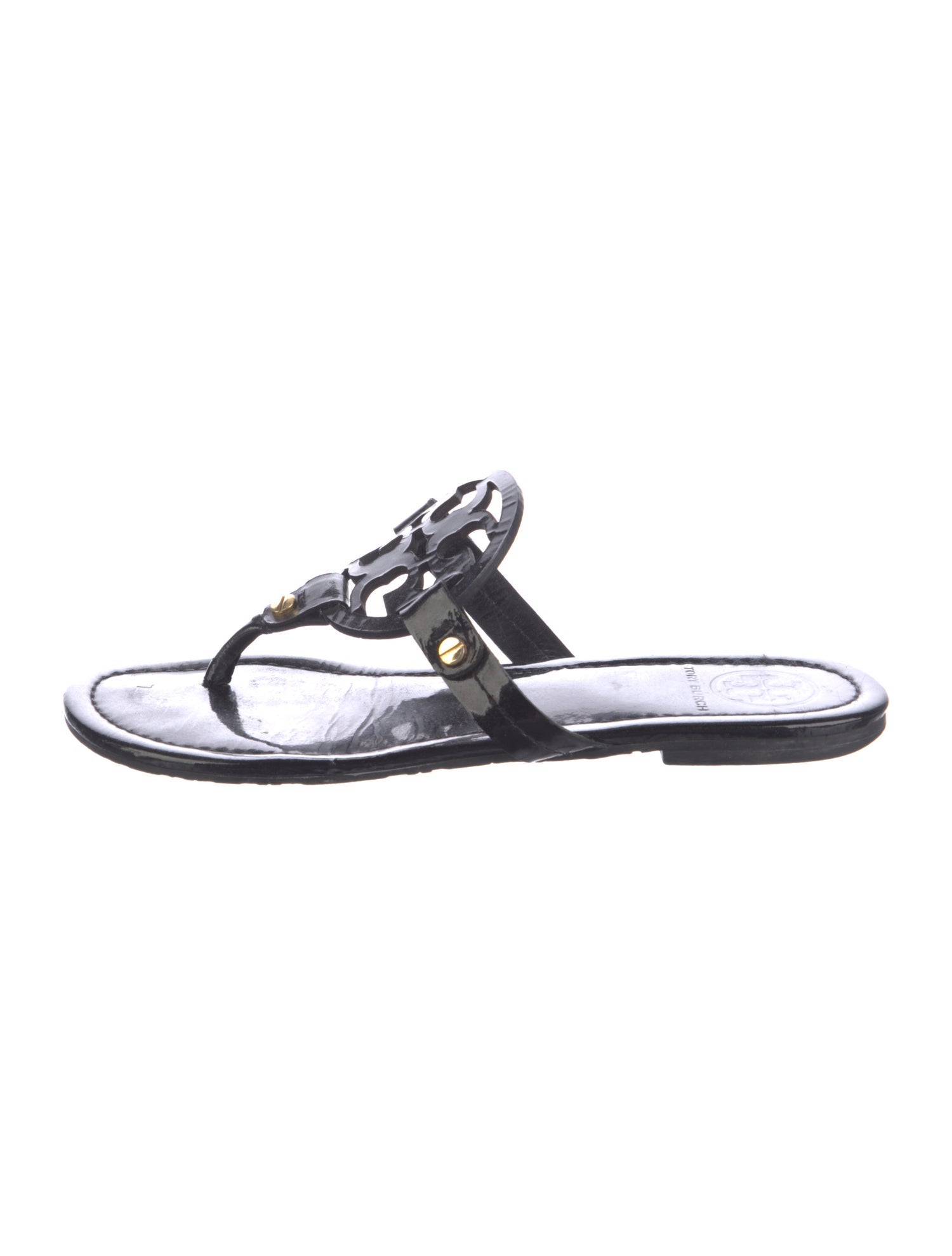 Tory Burch Patent Leather Slides