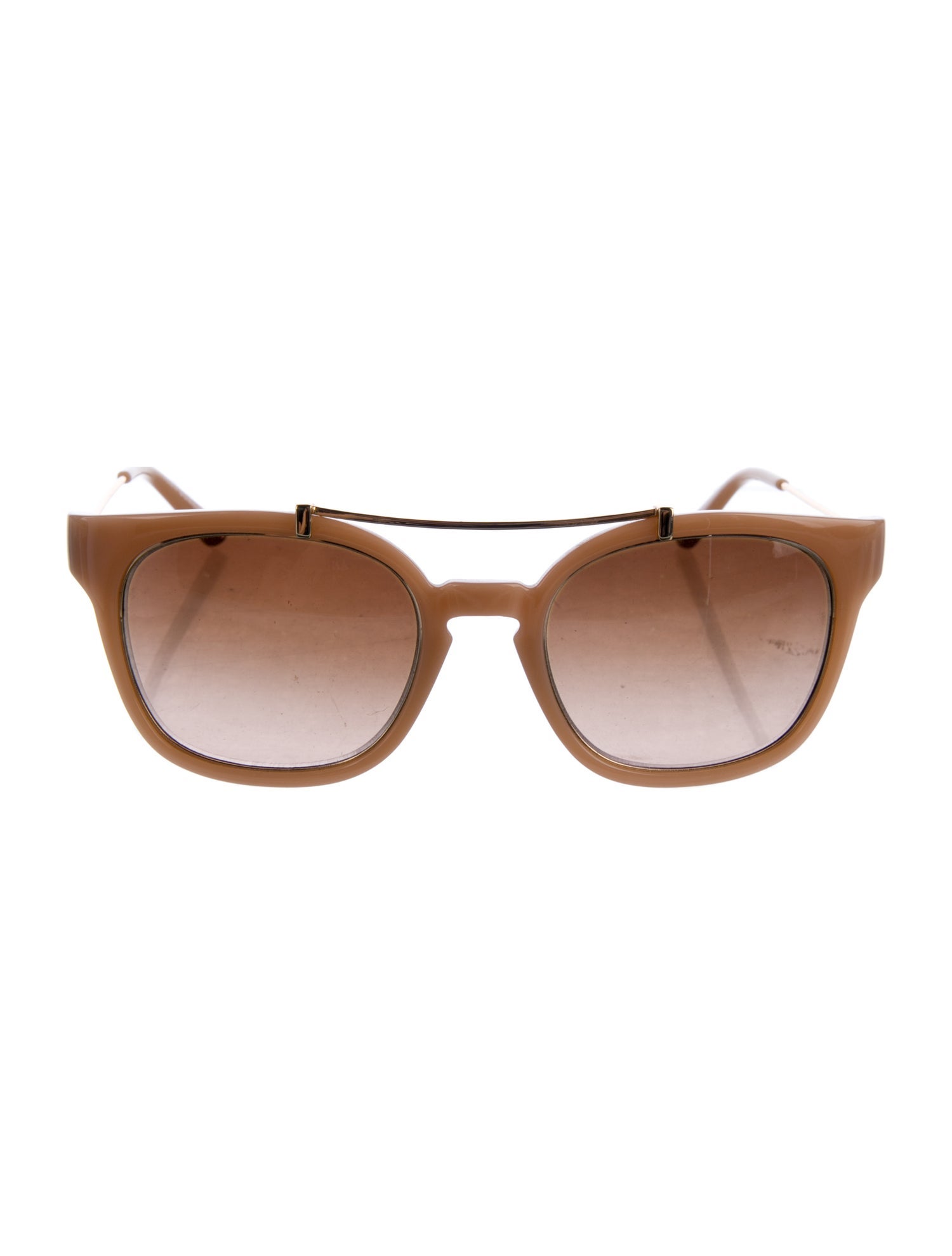 Tory Burch Round Mirrored Sunglasses