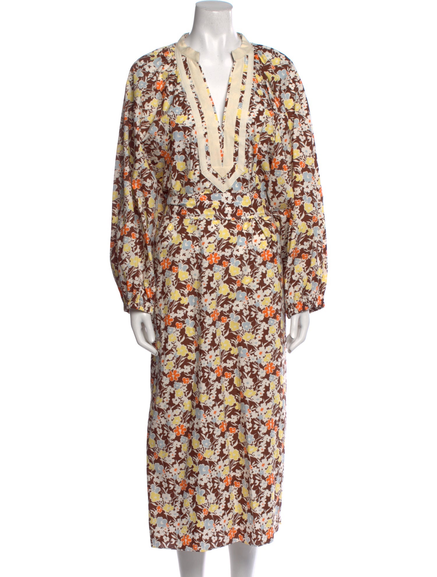 Tory Burch Floral Print Long Dress