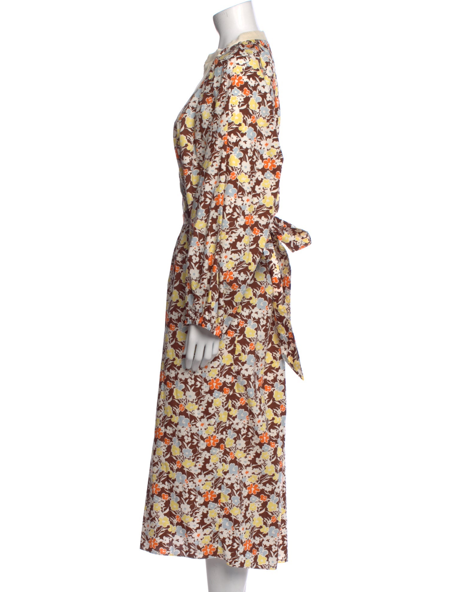 Tory Burch Floral Print Long Dress