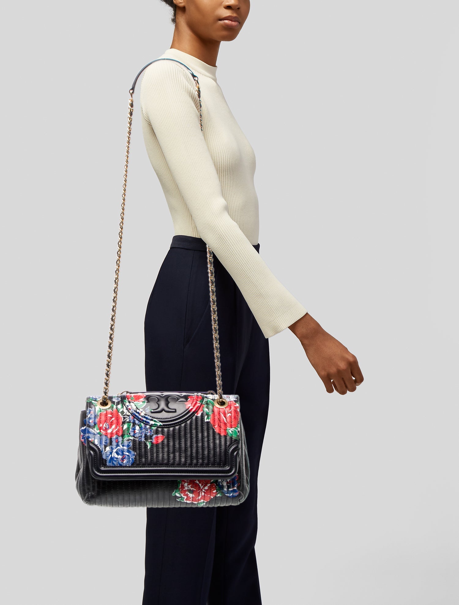 Tory Burch Leather Top Handle Bag