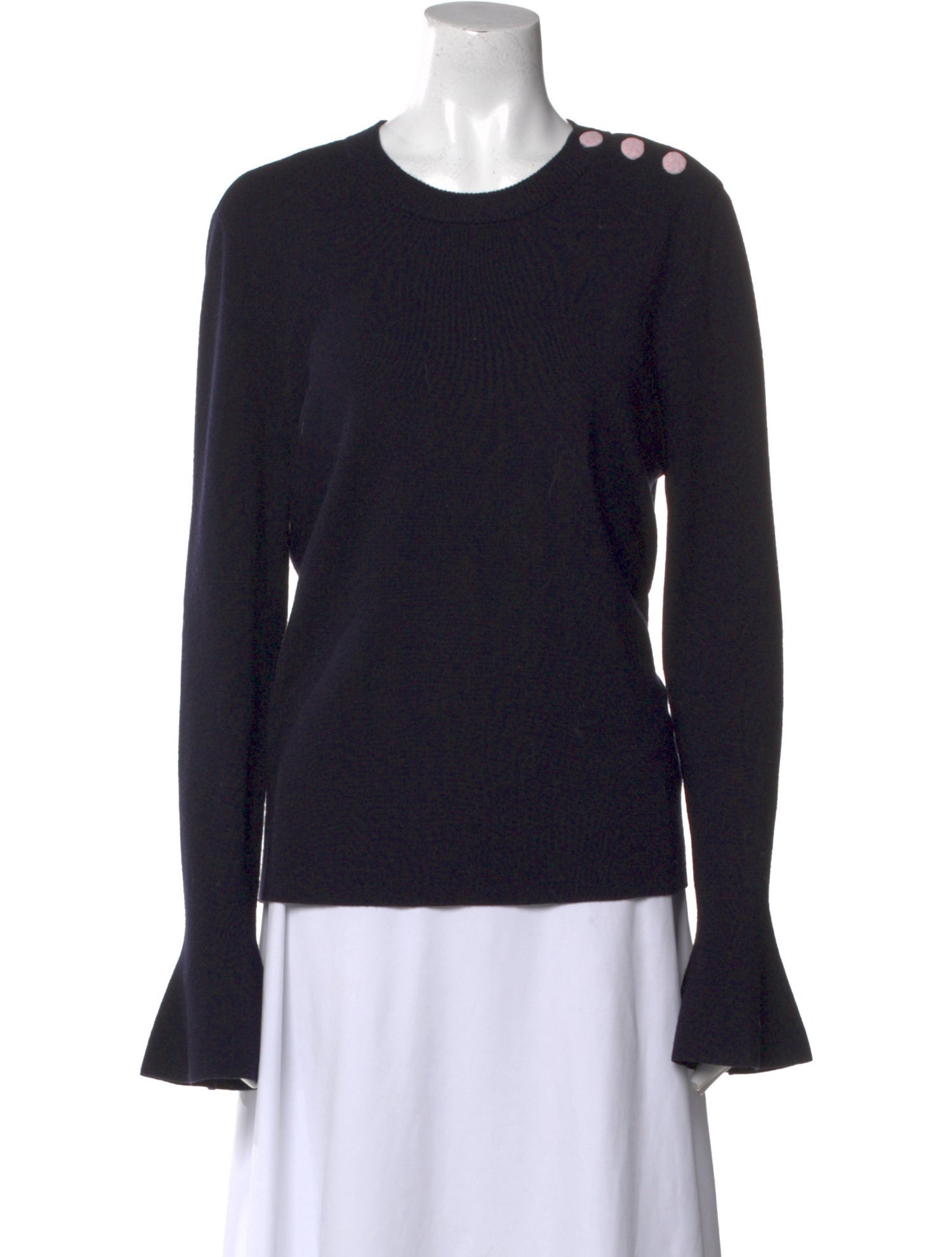 Tory Burch Merino Wool Scoop Neck Sweater