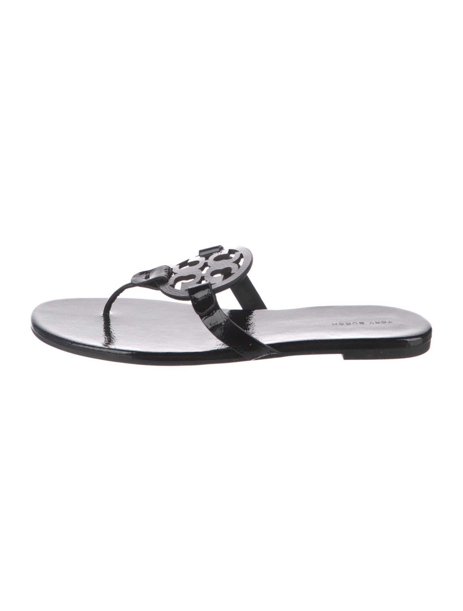 Tory Burch Patent Leather Flip Flops