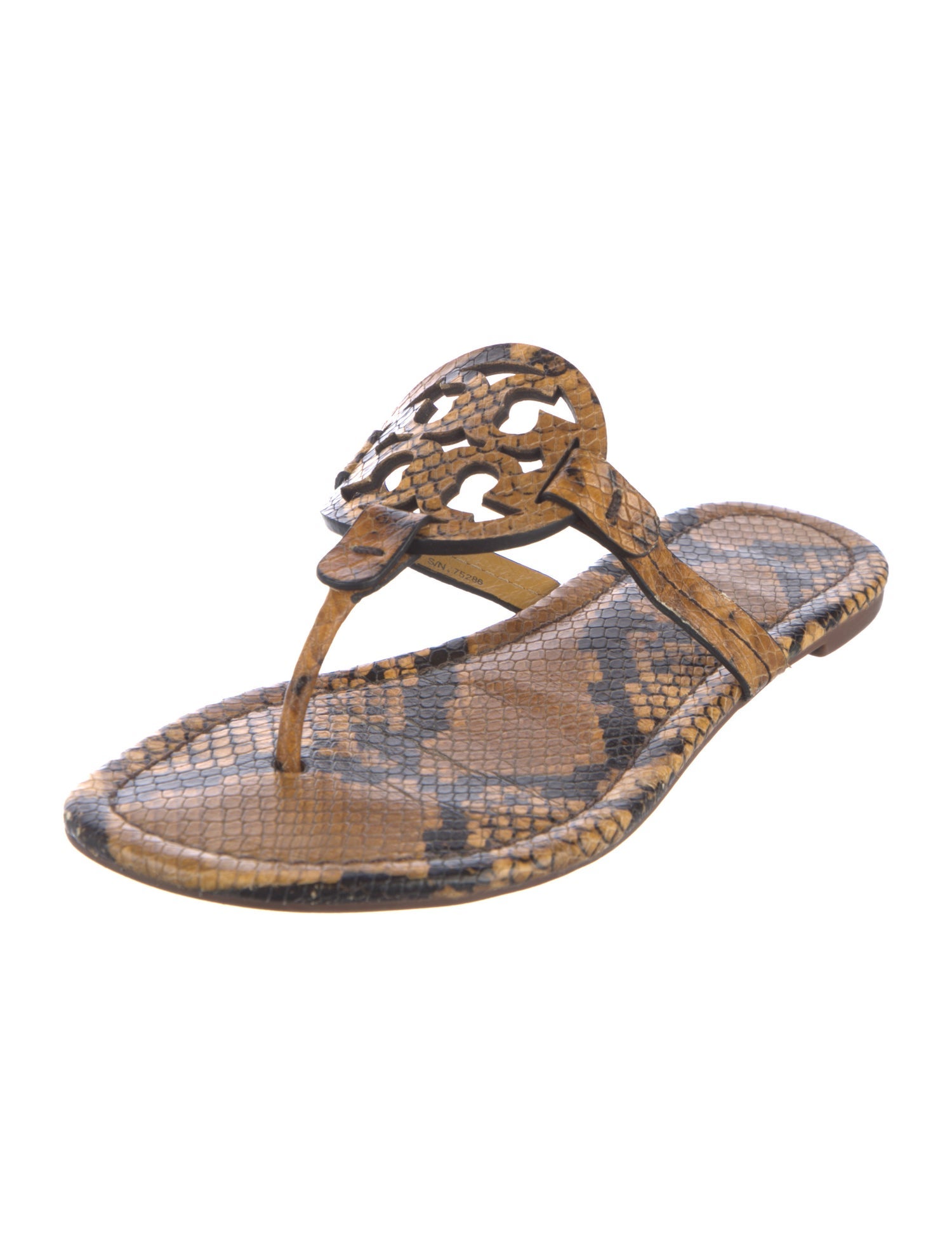 Tory Burch Leather Animal Print Espadrilles
