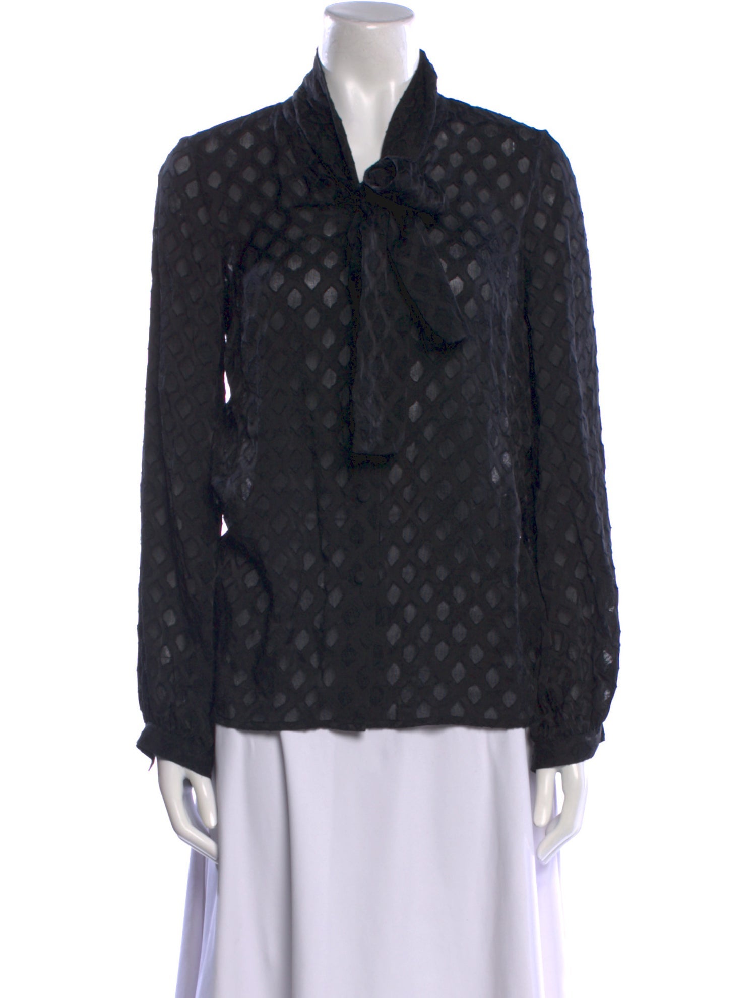 Tory Burch Silk Long Sleeve Blouse