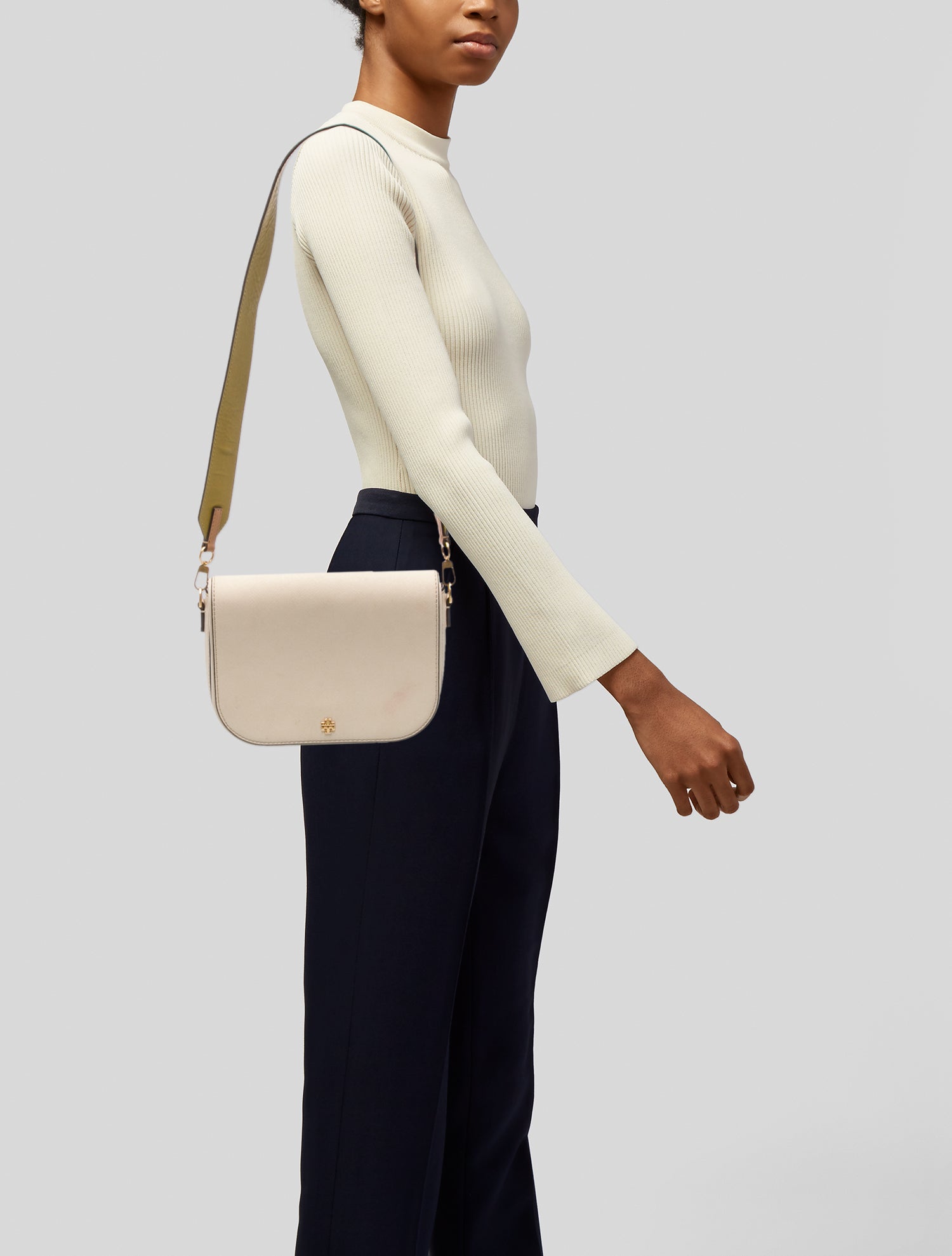 Tory Burch Saffiano Leather Shoulder Bag