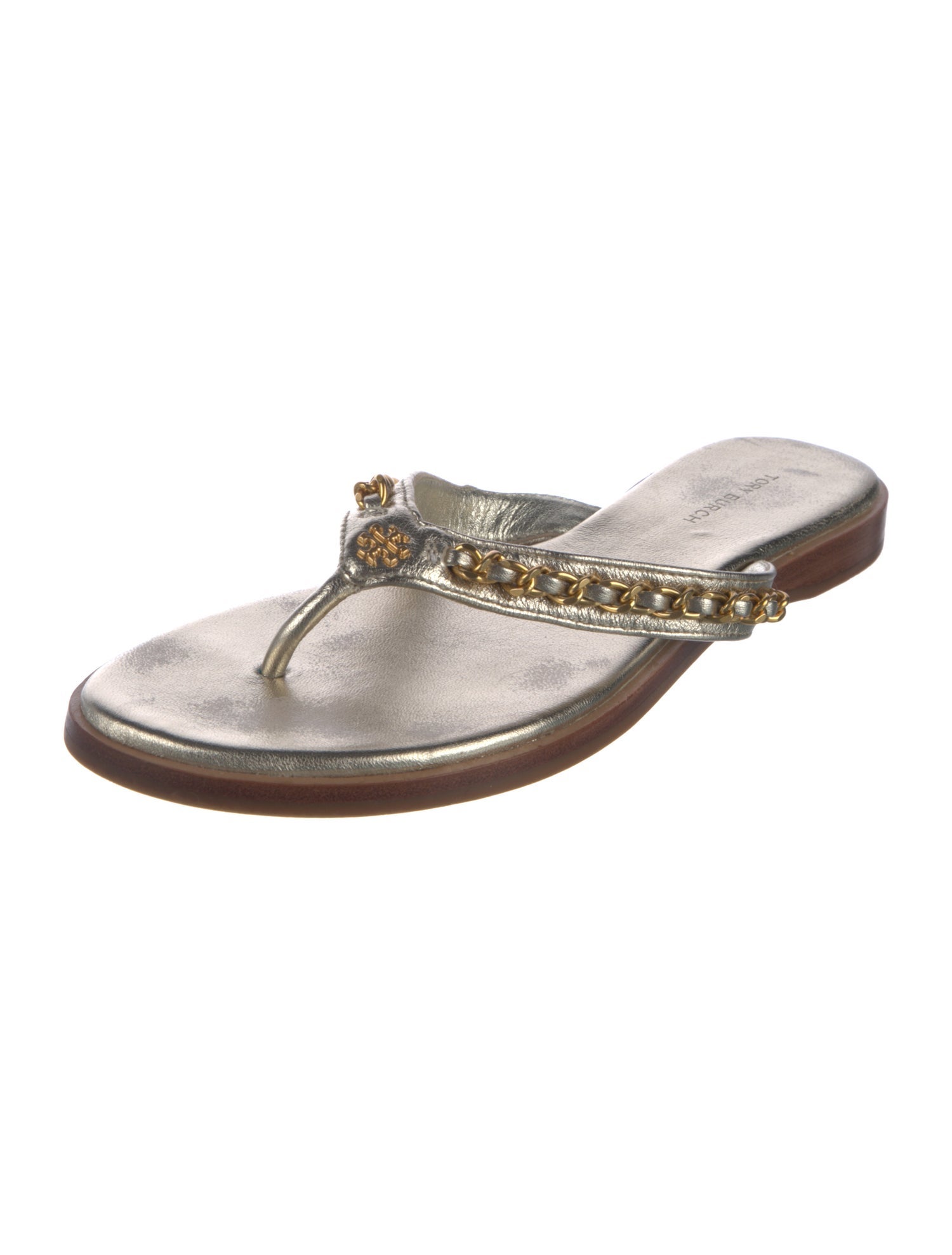 Tory Burch Leather Slides