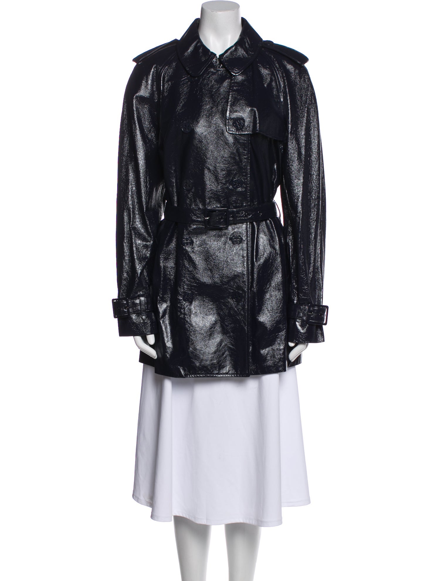 Tory Burch Leather Trench Coat w/ Tags