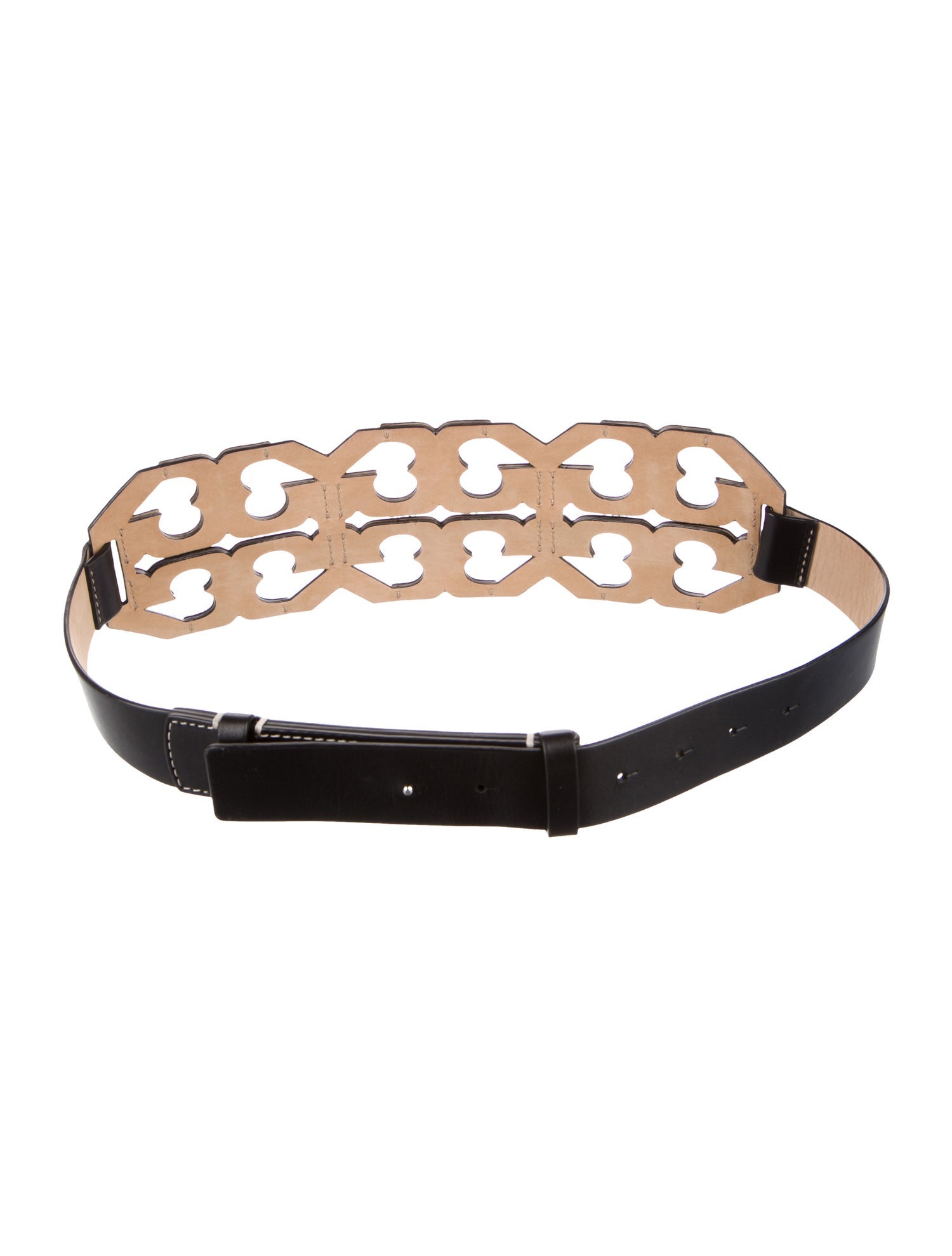 Tory Burch Wide Leather Waist Belt
