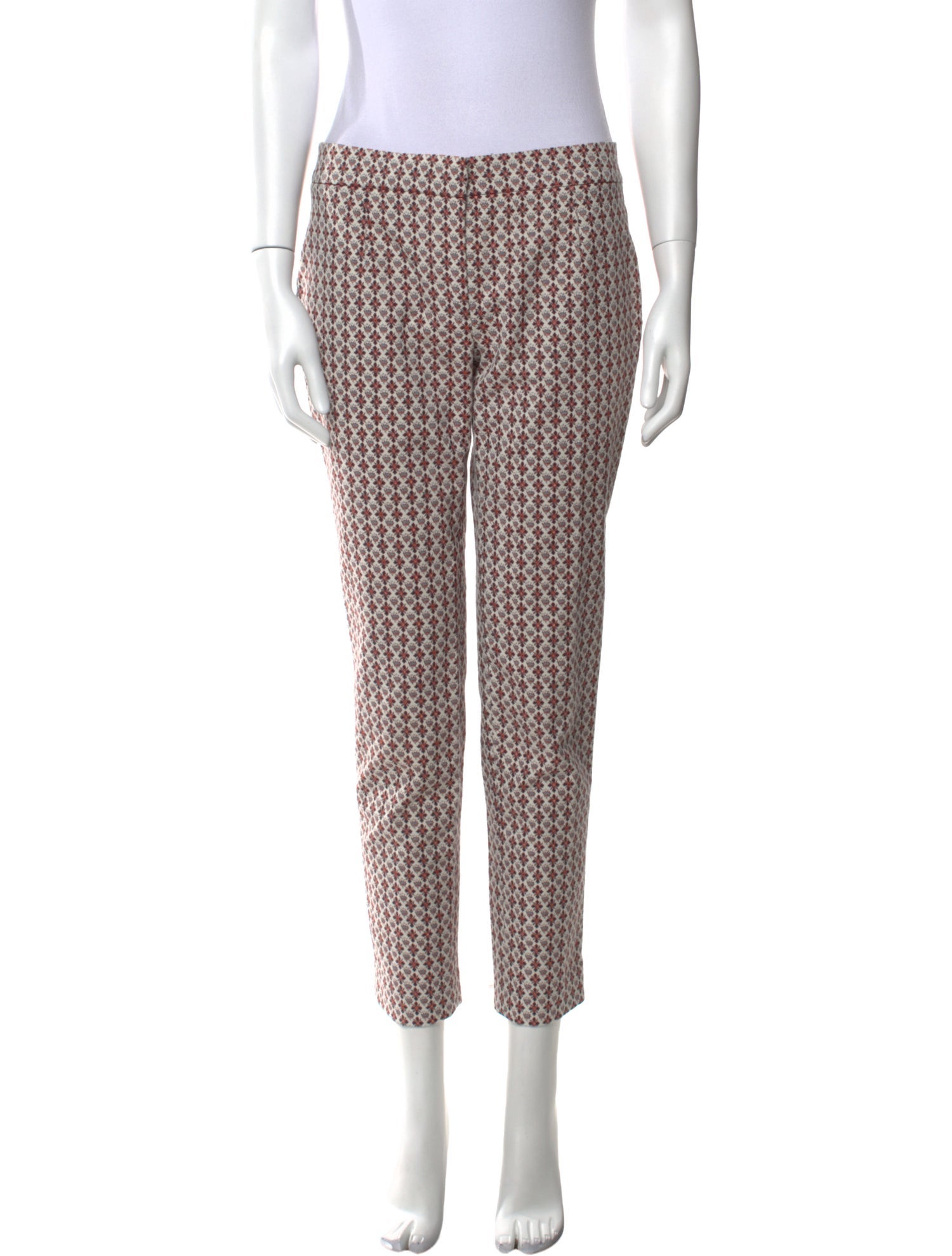 Tory Burch Printed Straight Leg Pants
