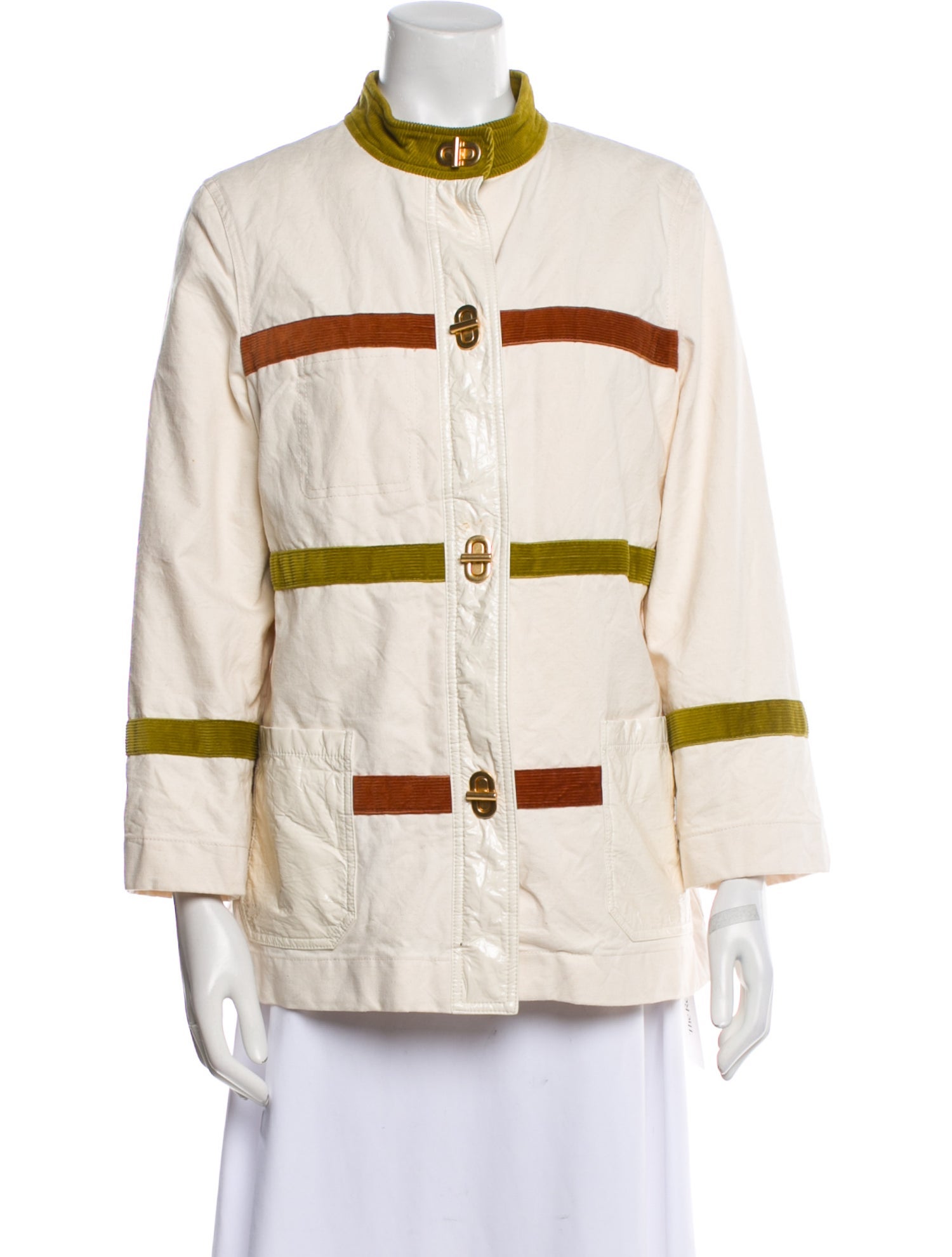 Tory Burch Striped Utility Jacket