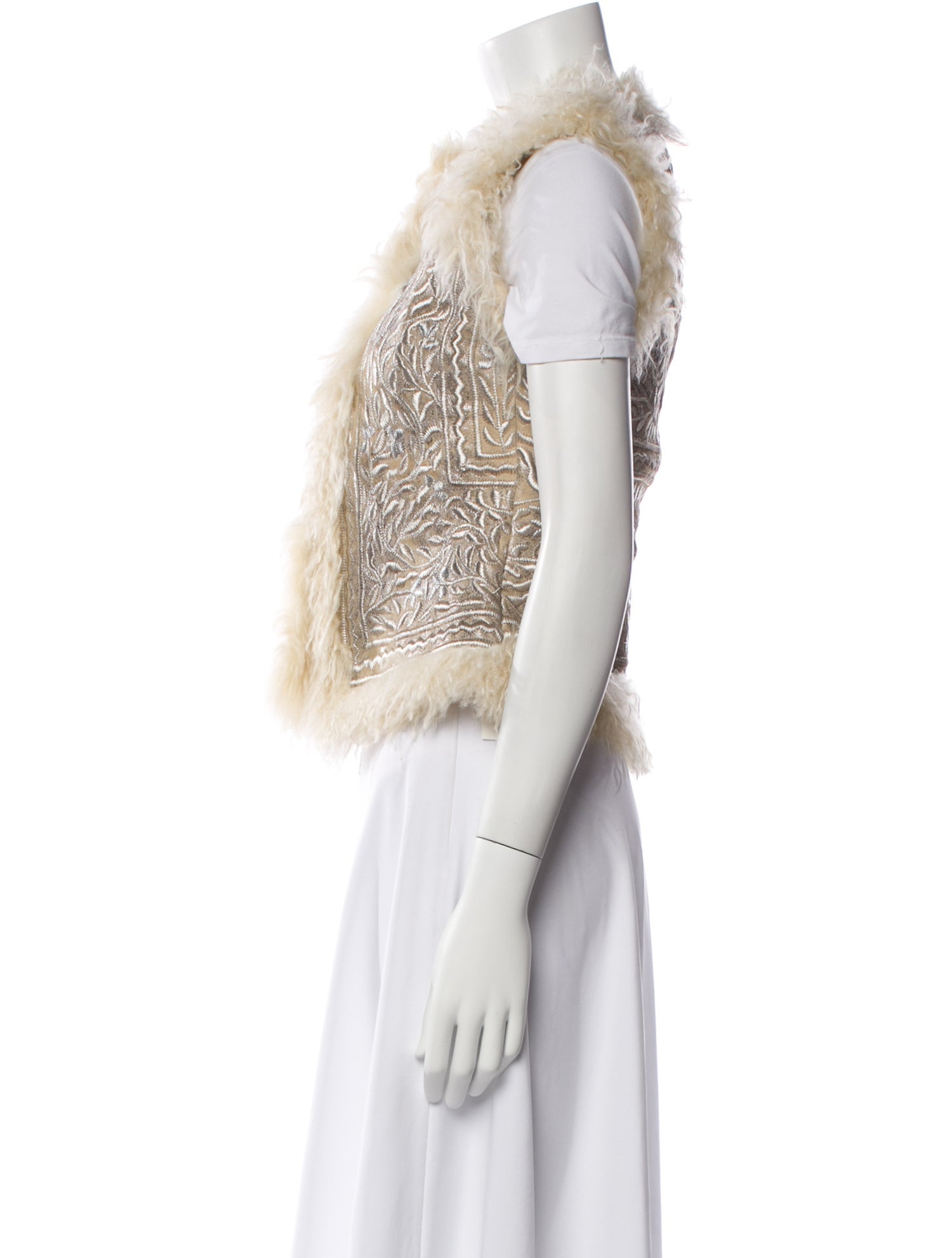 Tory Burch Leather Printed Vest