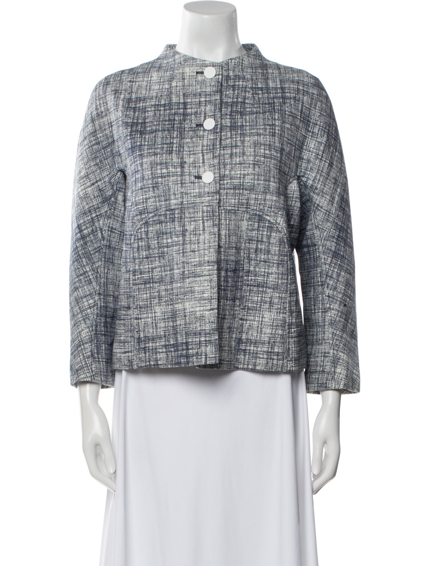Tory Burch Nylon Tweed Pattern Evening Jacket