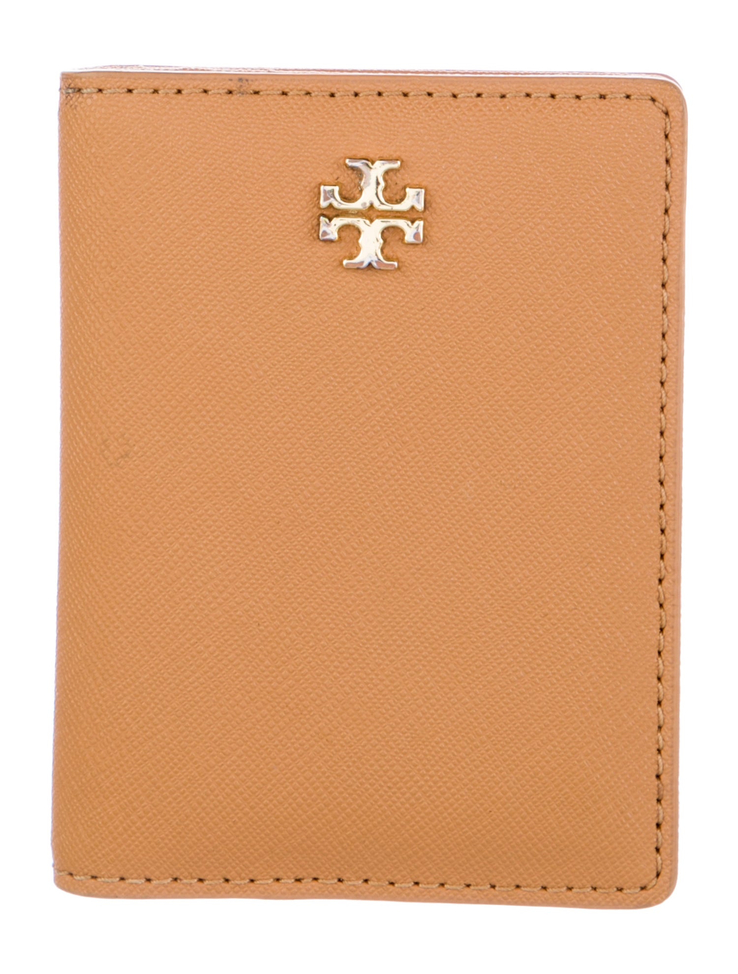Tory Burch Emerson Zip Coin Case Signature Logo Bifold Wallet