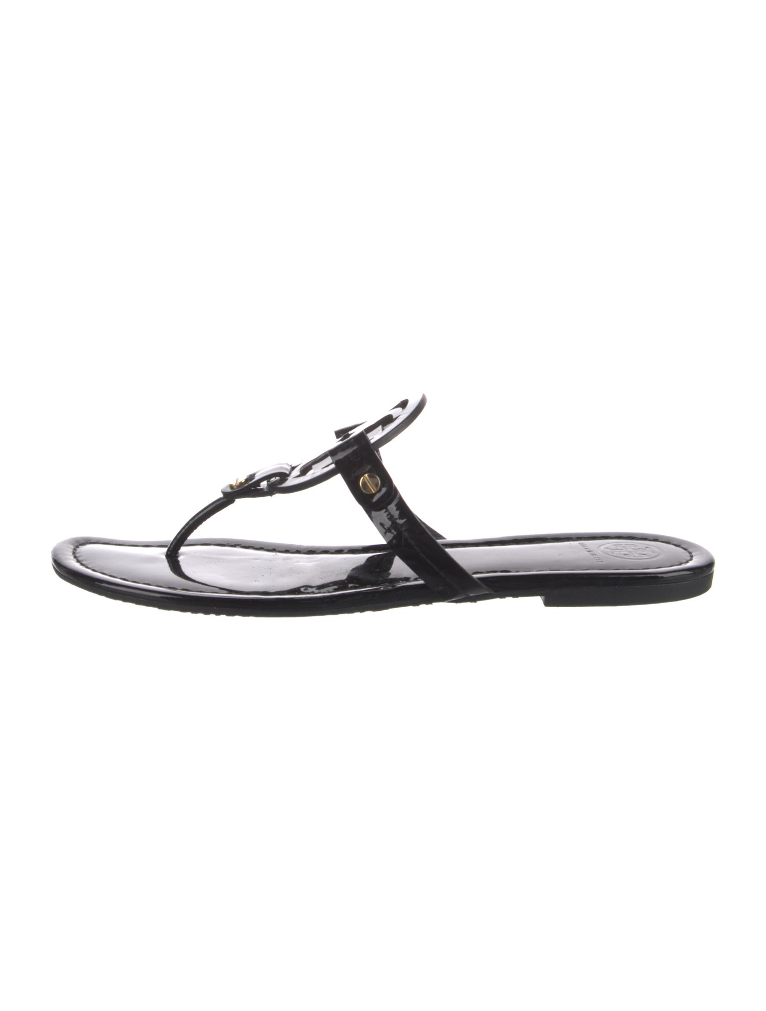 Tory Burch Patent Leather Flip Flops